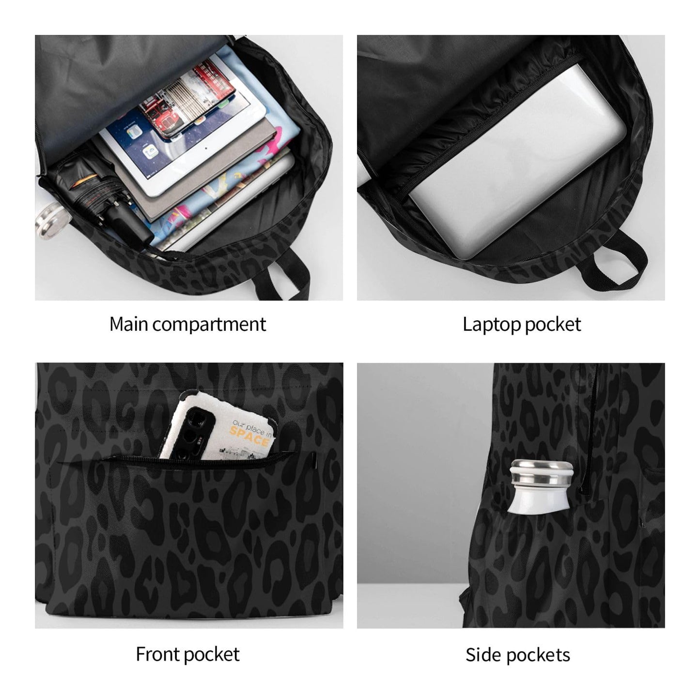 Jbofyee Laptop Backpack For Men Women, Leopard, One Size, Daypack Backpacks