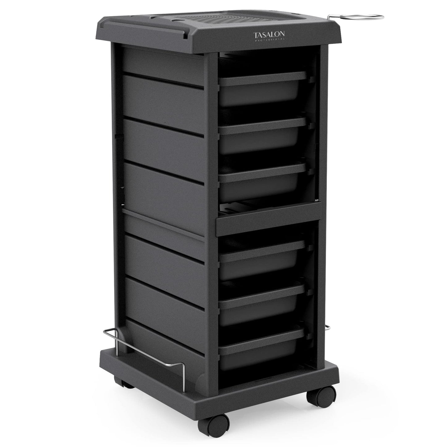 TASALON Salon Trolley - Space Saving Rolling Cart for Extra Storage - 6-Tray Multipurpose Salon Cart - Tattoo Tray