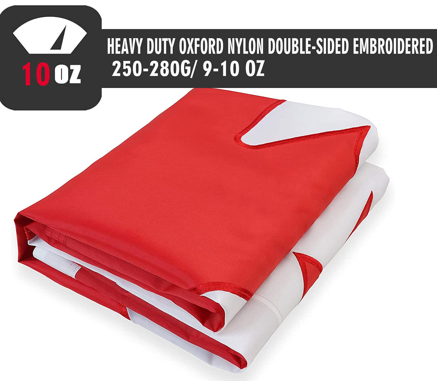 Premium 3X6 Ft Canada Flag Outdoor, Official Proportion1:2|36X72inch |Embroidered Maple Leaf Longest Lasting Oxford Nylon 210D- Canadian Flags, Quadruple Stitched Fly Ends Heavy Ca Flags