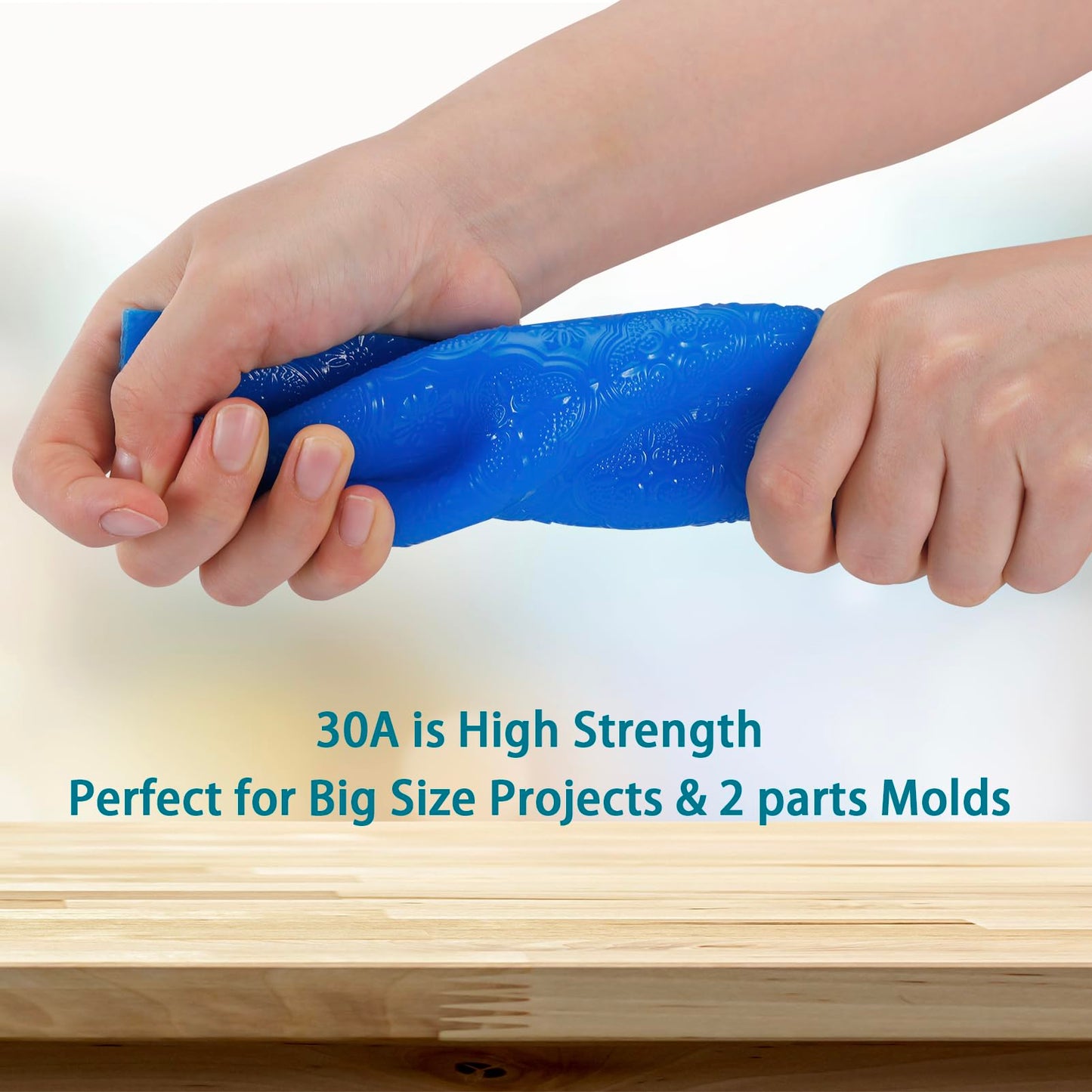BBDINO Silicone Mold Making Kit, Liquid Silicone for Mold Making 30A, Clear 4.4 lbs High Strength Liquid Platinum Silicon, 1A:1B Mixing, Ideal for Casting Molds of Resin /Jewelry /Soap /Plaster /Concrete etc.