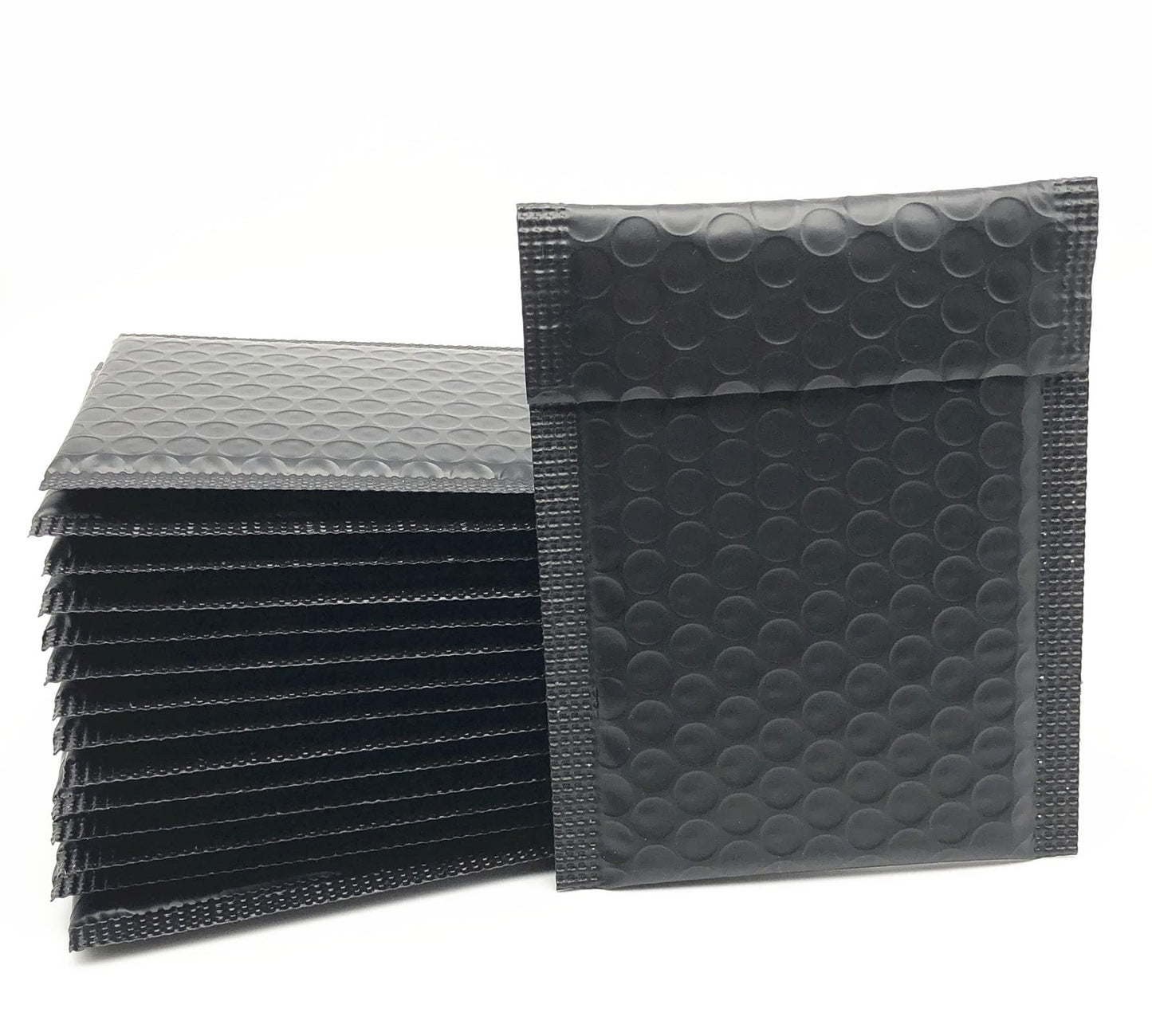 5x7 Inch Black Poly Bubble Mailers Small Padded Envelopes Self-Sealing Shipping Bags 100 Pack