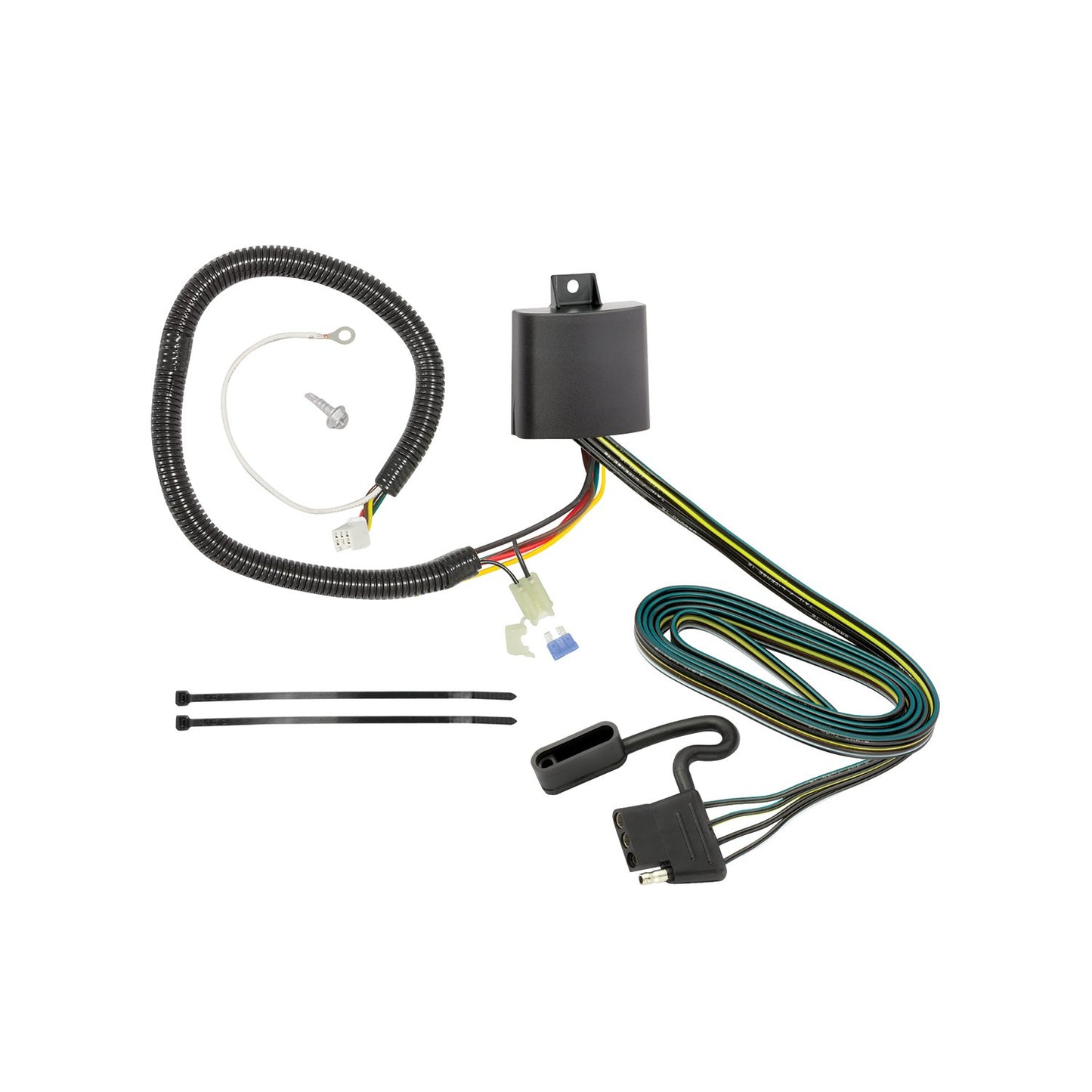 Tekonsha T-One® T-Connector Harness, 4-Way Flat, Compatible with Select Honda CR-V Black