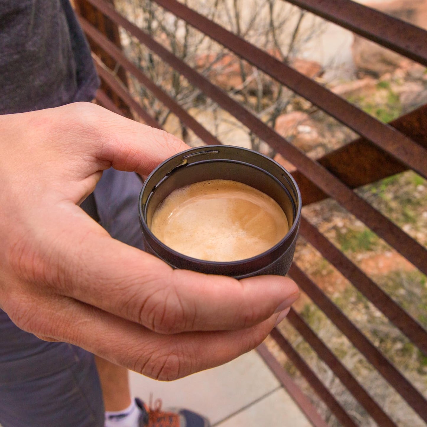 Wacaco Minipresso GR, Portable Espresso Machine, Compatible Ground Coffee, Small Travel Coffee Maker, Manually Operated from Piston Action
