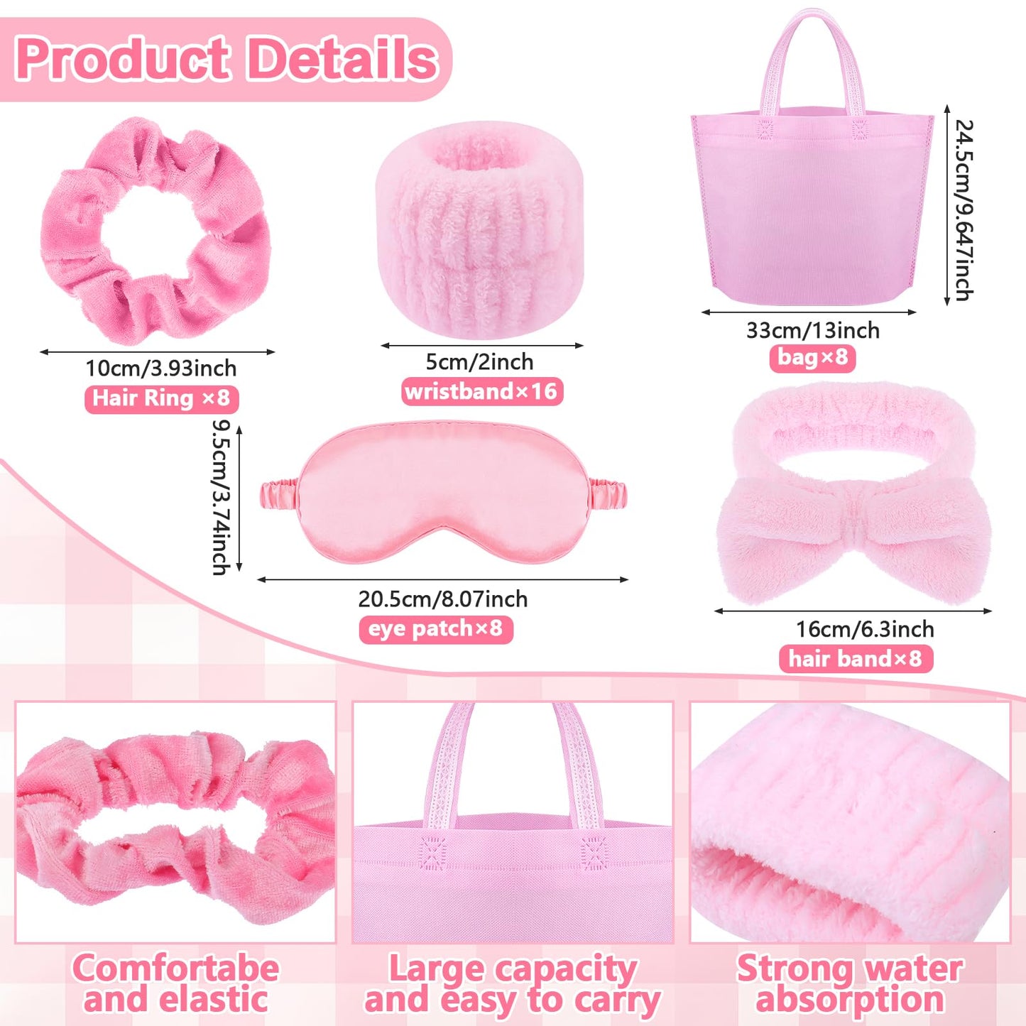 48 Pcs Sleepover Party Supplies for Girls Eye Mask Spa Supplies Sleeping Stuff Accessories for Slumber Party Favors Gifts