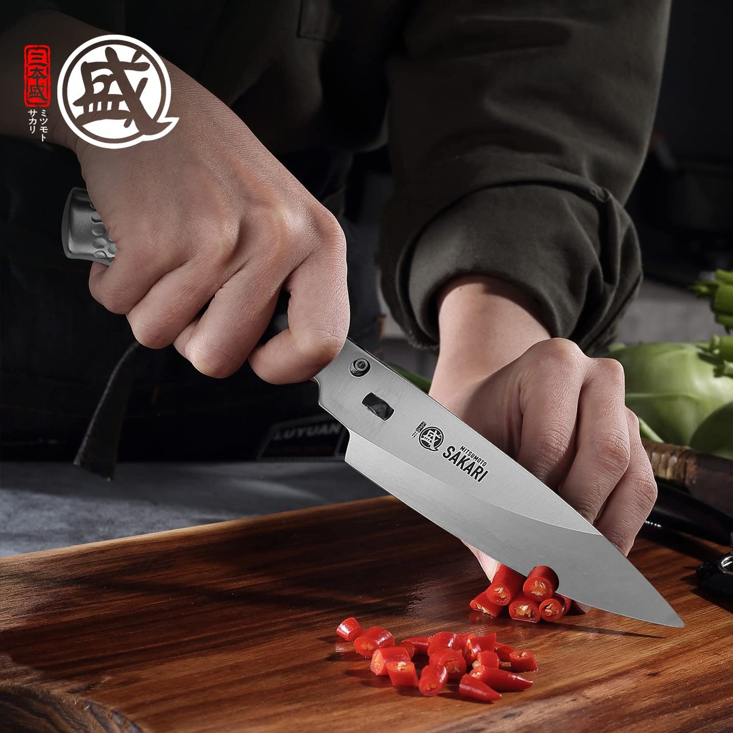 MITSUMOTO SAKARI 4.7 inch Japanese Kitchen Scissors, Silver Titanium Plating Kitchen Shears, Multipurpose Stainless Steel Heavy Duty Scissors for Chicken、Meat、Bone、Fish