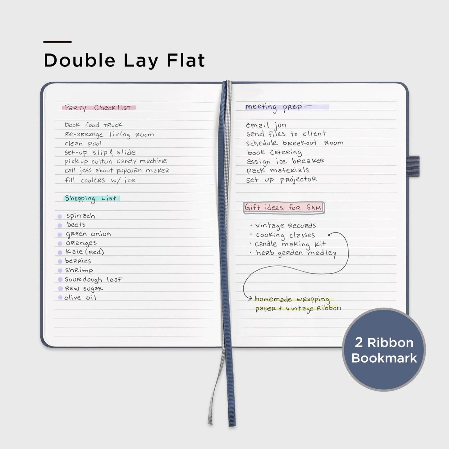 And Per Se Lined Journal Notebook (10 Packs), 160 Pages, A5 5.7 x 8 inches College Ruled Thick Paper Notebook Journals for Writing, Hardcover Notebooks for Women Men Office School (Dark Blue)