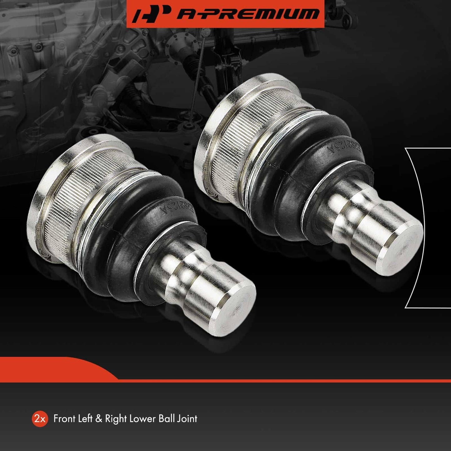 A-Premium 2 x Front Lower Ball Joint, Compatible with Ford Edge 2007-2014 & Mazda CX-9 CX9 2007-2015 & Lincoln MKX 2007-2015