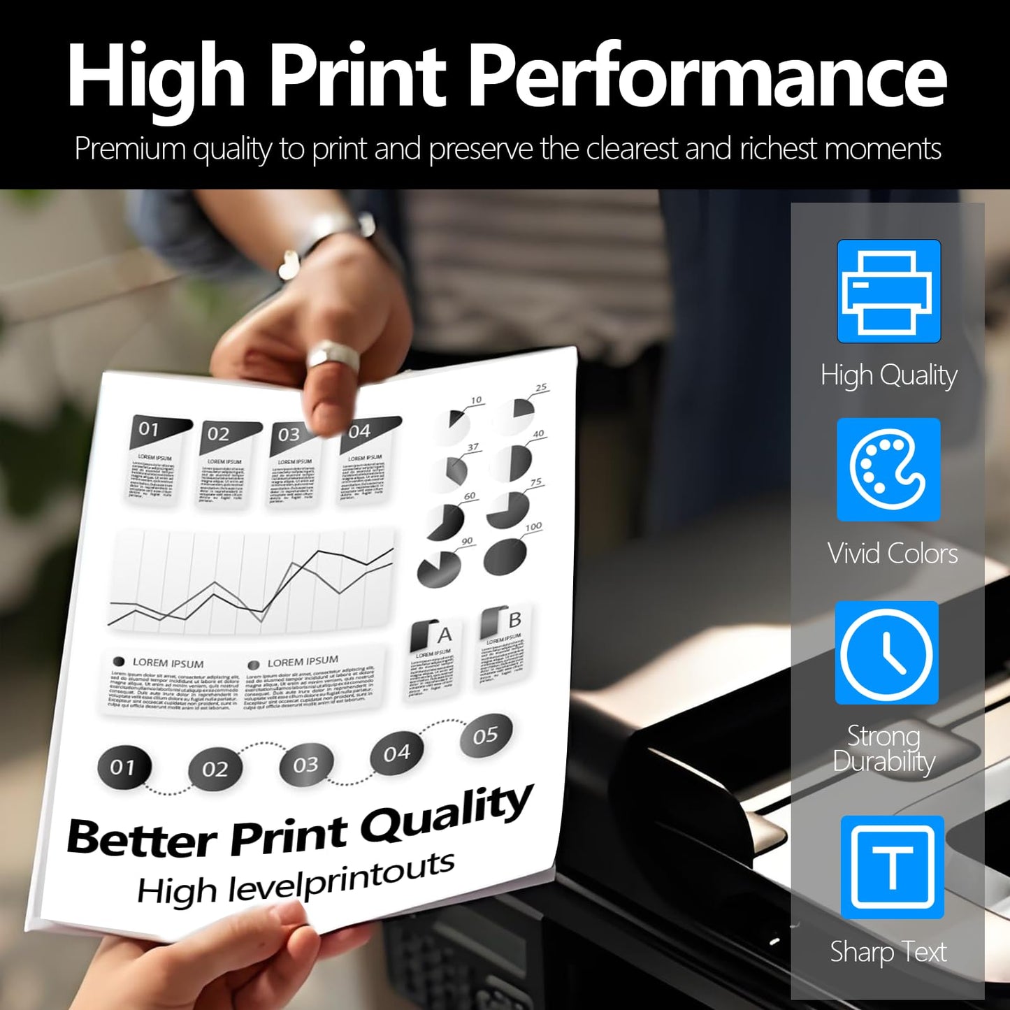 Compatible DR830 Drum Unit 2 Pack Replacement for DR830xl DR-830 Drum Unit use with DCP-L2640DW HL-L2460DW HL-L2405W Printer