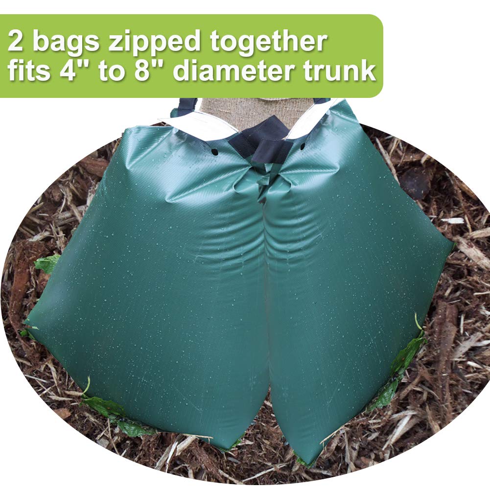 Tree Watering Bag 20 Gallon Slow Release Watering Bag for Trees Tarpaulin PVC Drip Irrigation 4 Pack