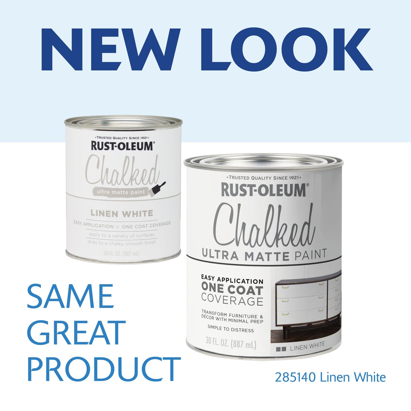 Rust-Oleum Ultra Matte Interior Chalked Paint 887 ml (Pack of 1), Linen White