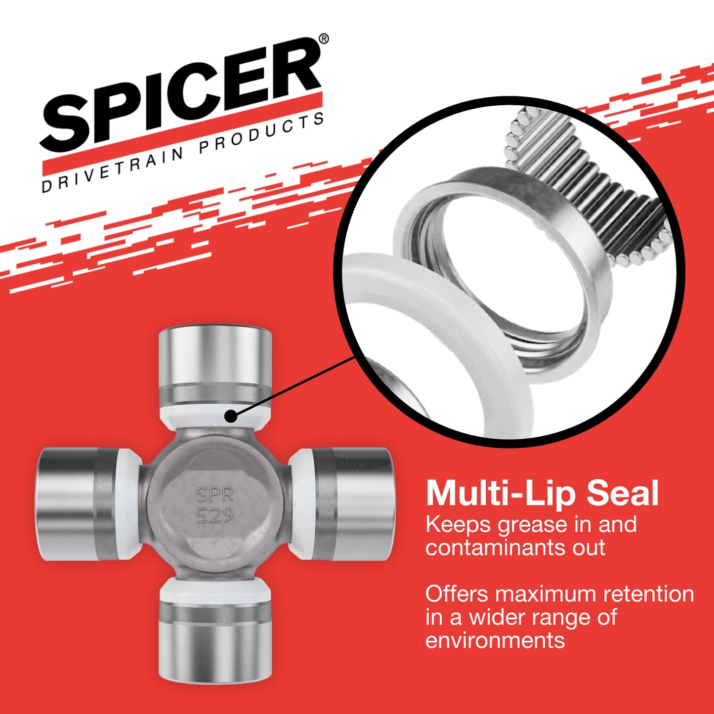 Spicer 5-1410-1X Premium Greasable Universal Joint
