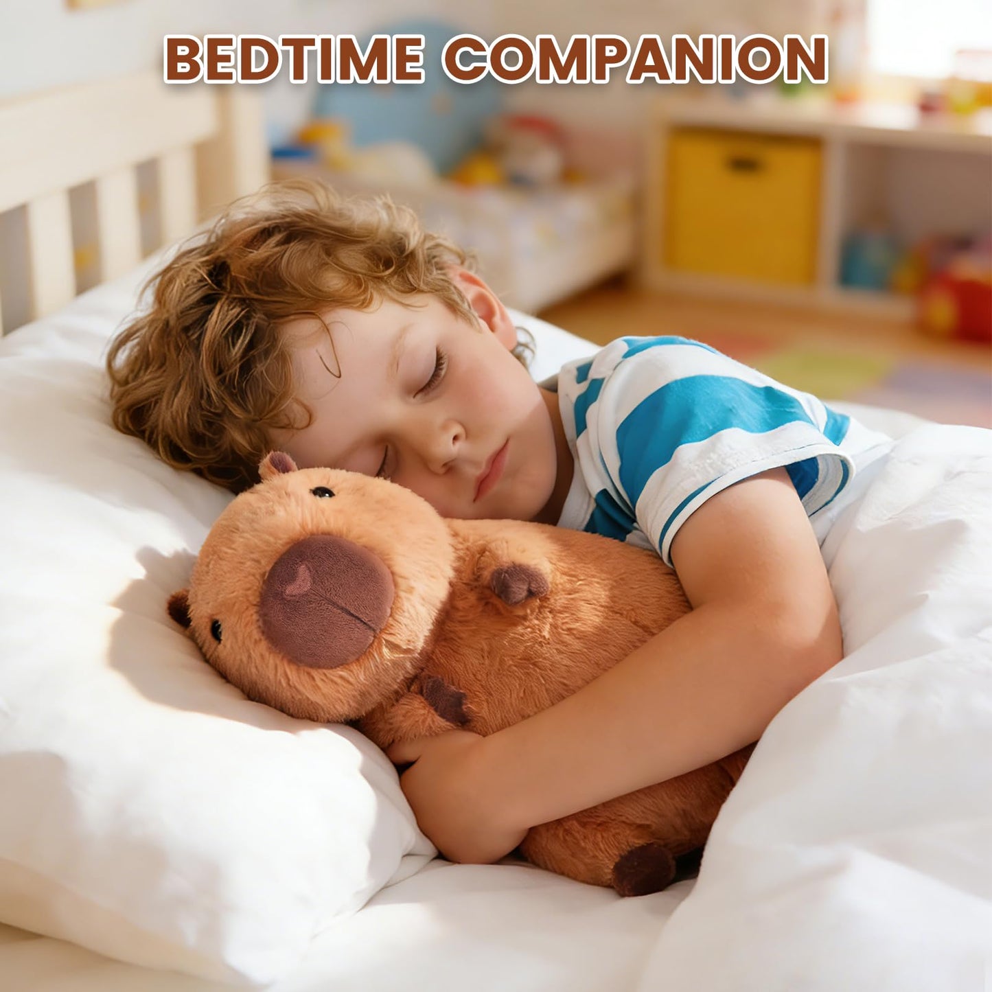 SuzziPals Heatable & Coolable Capybara Plush, Microwavable Stuffed Animal Heating Pad for Soothing & Relaxation, Lavender Scent Plush Toys for Stress Relief, Capybara Plushies Gift for Kids & Adults