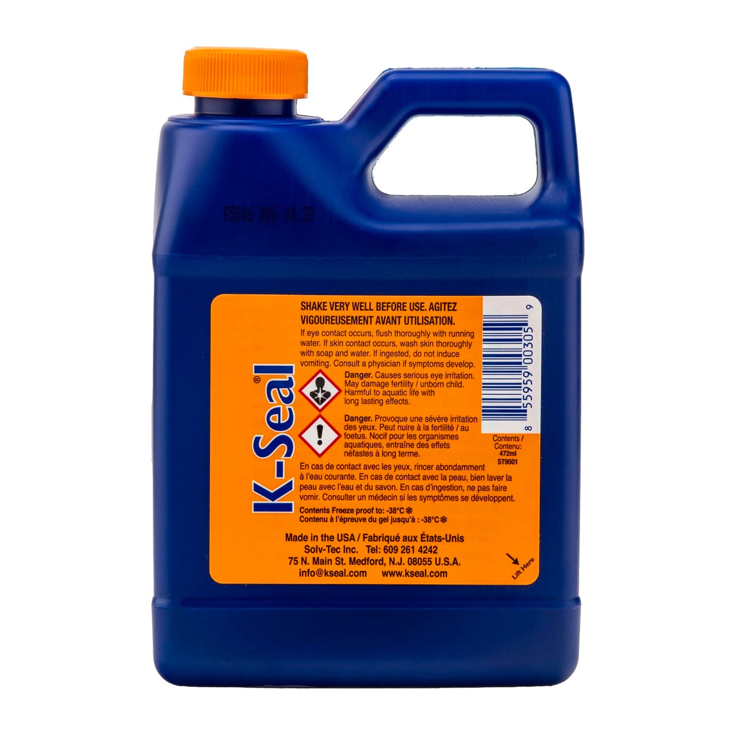 K-SEAL Coolant Leak Repair, ST9501 472ml Multi-Purpose Formula Stops Leaks in the Radiator, Head Gasket, Block, Water Pump Casing, Heater Core, Freeze Plug - Pour and Go - Designed for Canadian Market