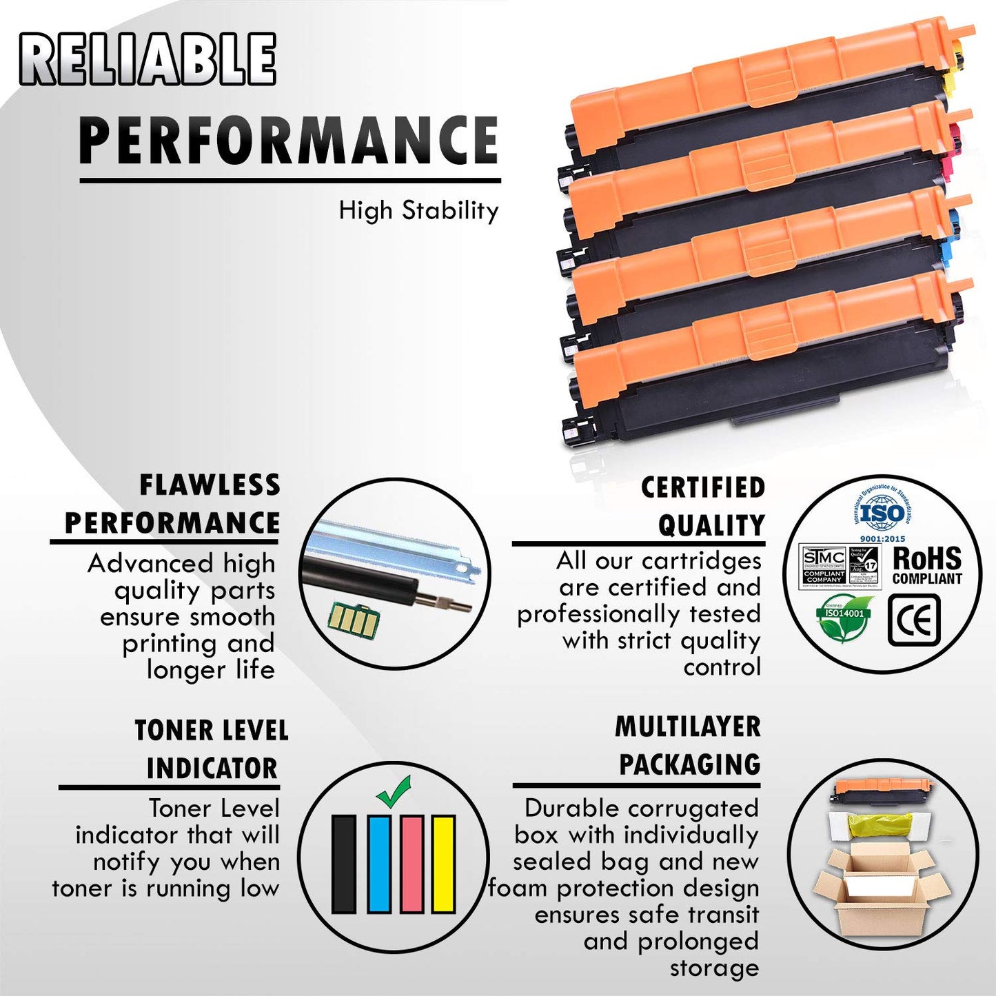 5 Inkfirst Toner Cartridges TN-227 TN227 TN-223 TN223 [WITH CHIP] Compatible Remanufactured for Brother TN227 High Yield Black Cyan Magenta Yellow (1 Set + 1 Black) MFC-L3710CW MFC-L3750CDW MFC-L3770CDW HL-L3210CW HL-L3230CDW HL-L3270CDW HL-L3290CDW TN227