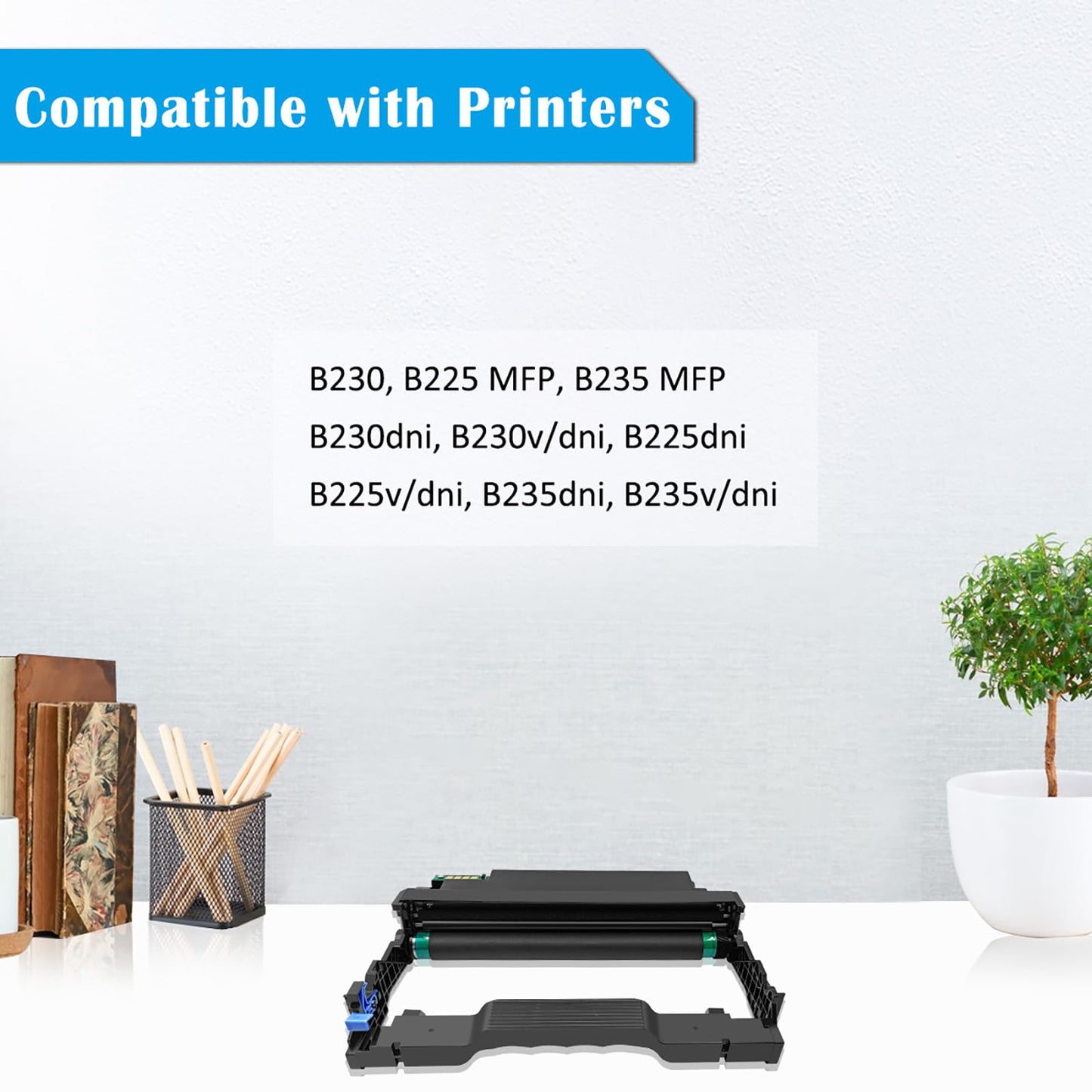 Compatible Drum Cartridge Drum Unit Imaging Drum B230 B225 B235 013R00691 Black 12000 Pages TOPRINT for B225 B225dni B230 B230dni B235 B235dni Printer