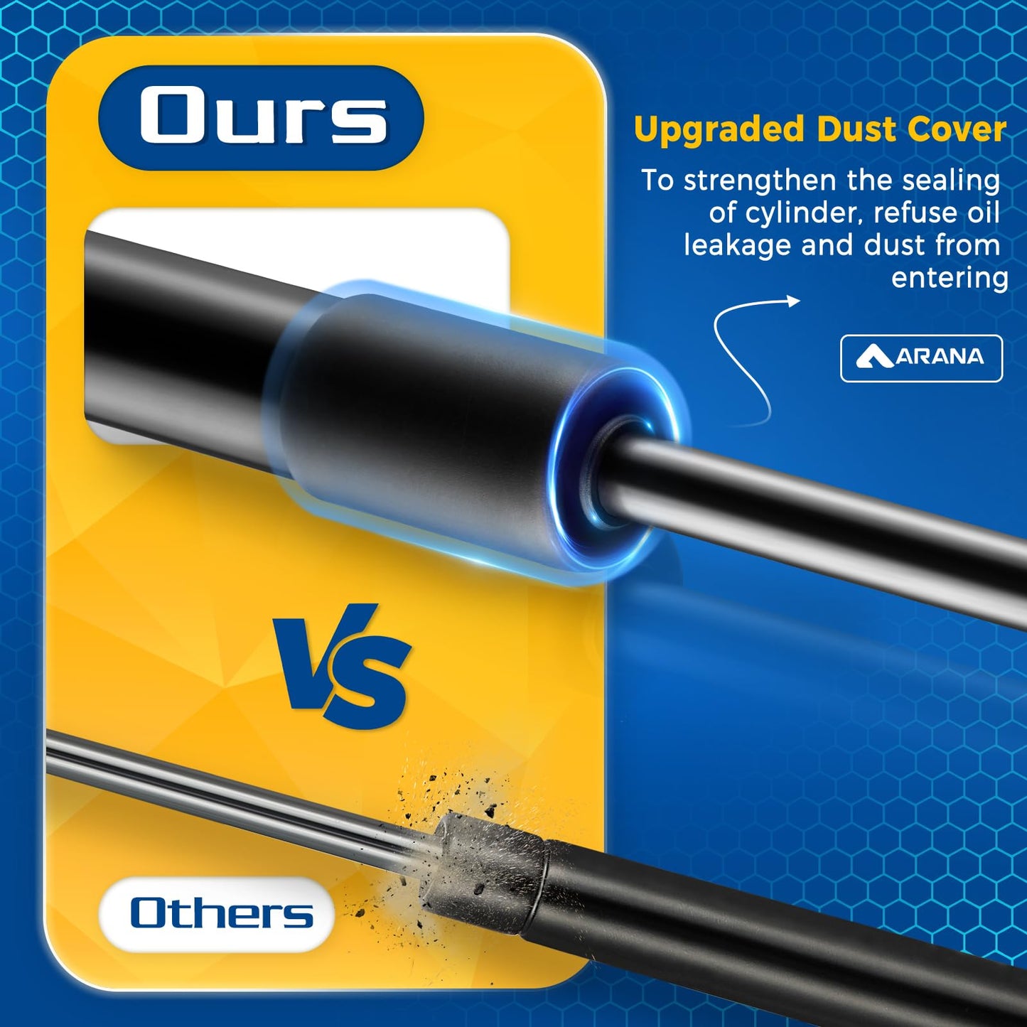 Arana Front Hood Lift Supports for Nissan Murano 2015-2022 Advance/Exclusive/Midnight Edition/Platinum/S/SL/SV Sport Utility 4-Door Gas Struts Shocks Replacement Parts, Set of 2