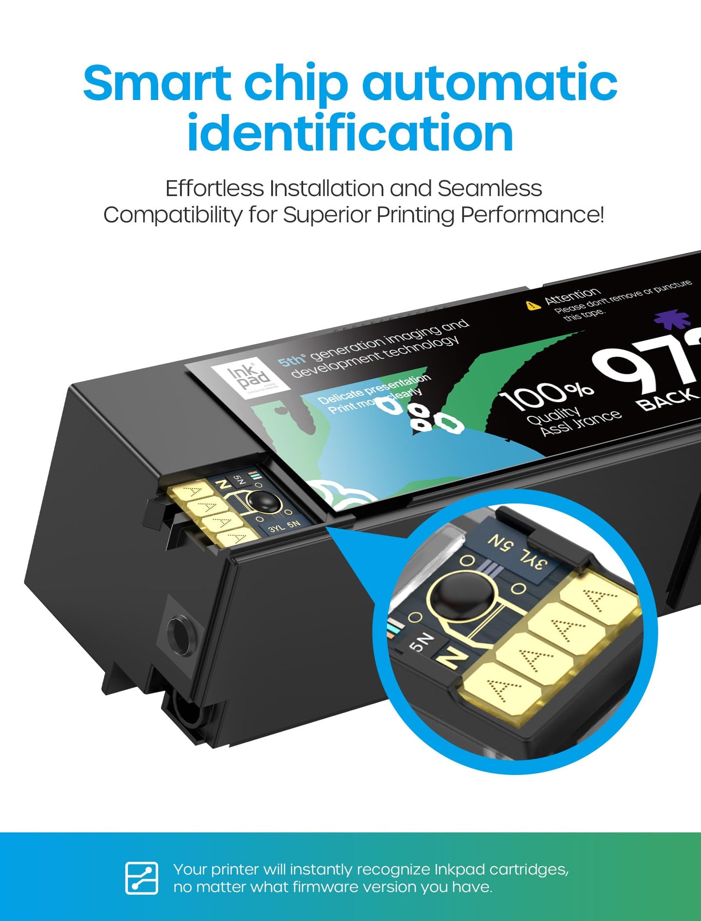 972A 972 A Ink Cartridge Compatible with HP PageWide MFP 377dw 377dn / PageWide Pro 452dw 452dn / PageWide Pro Multifunction 477dw 477dn 577dw 577z Printer (BCMY, 4 Pack)