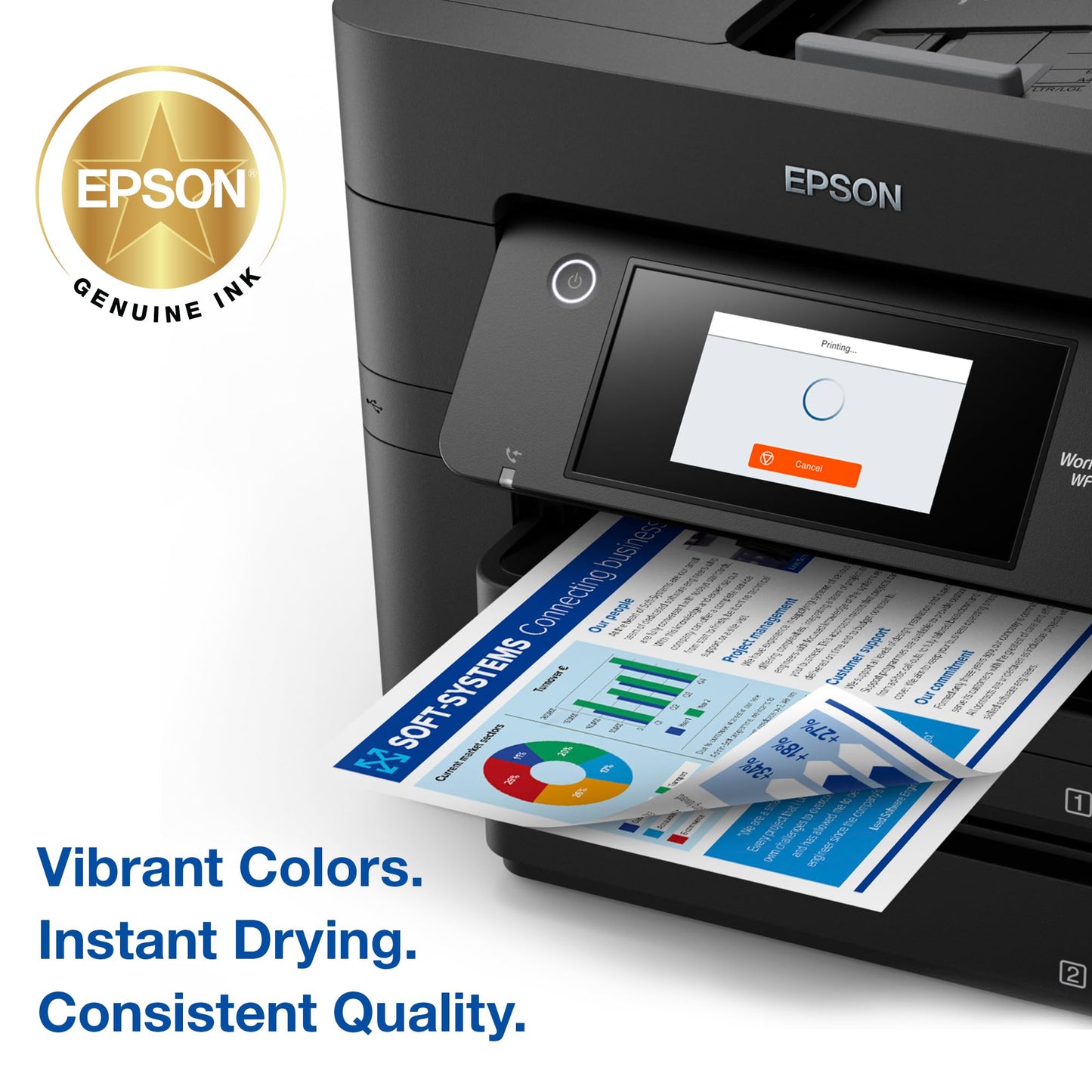 EPSON 822 DURABrite Ultra Ink High Capacity Magenta Cartridge (T822XL320-S) Works with WorkForce Pro WF-3820,3823, 4820, 4830, 4833, 4834