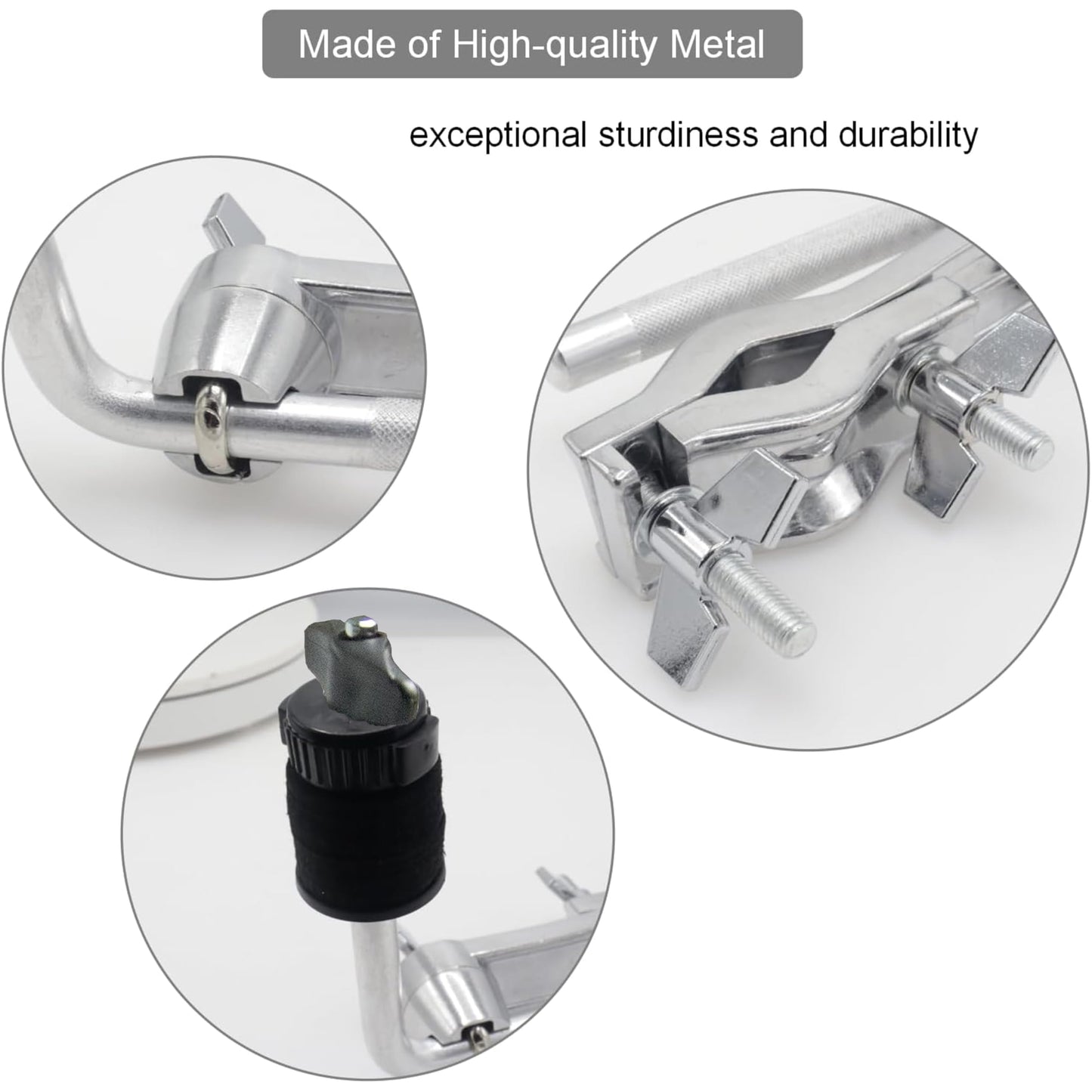 Cymbal Arm Cymbal Boom Holder with Clamp,Multi-Functional Drum Expansion Kit,Drum Set L-Rod Mount,Percussion Expansion Kit Accessories