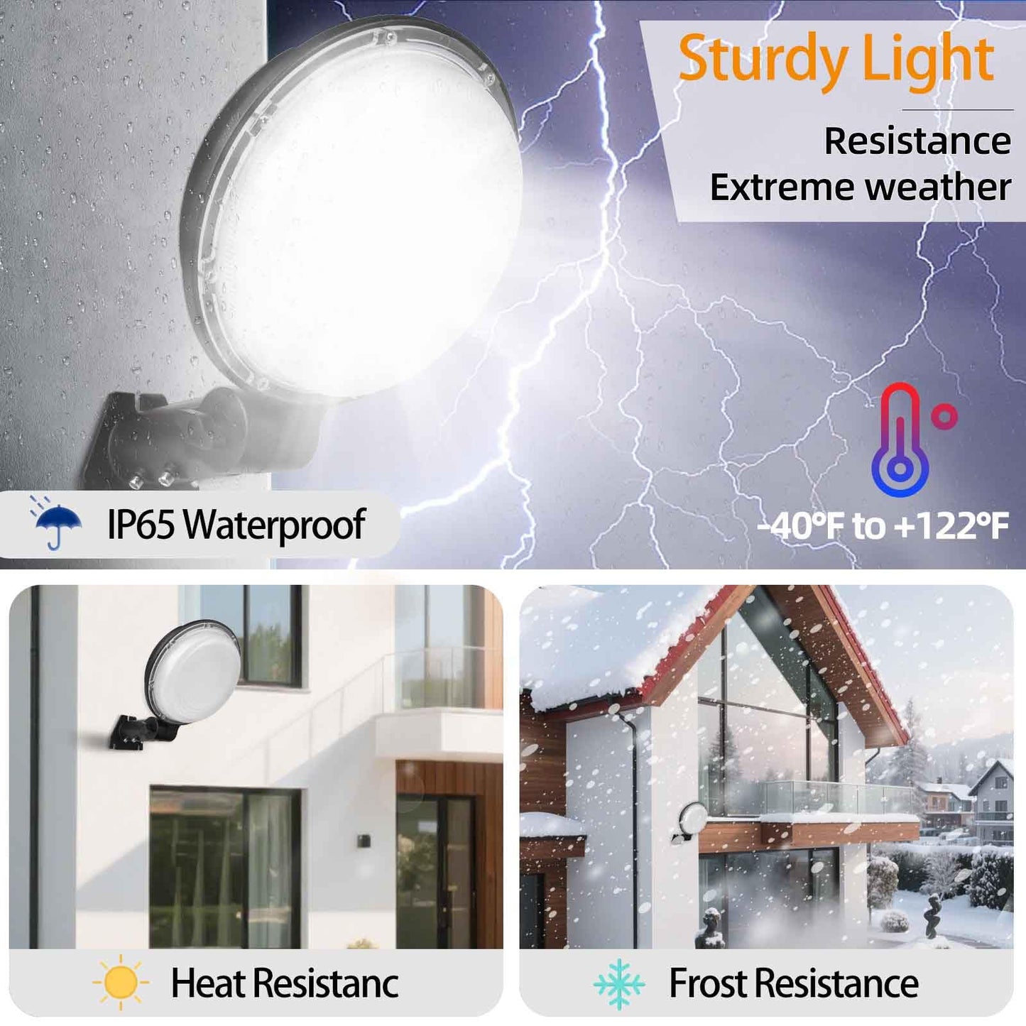 100W LED Barn Lights Outdoor, 13000LM 5500K Dusk to Dawn Outdoor Lighting with Photocell, Adjustable Angle Daylight Yard Lights, IP65 Waterproof Area Street Light for Garage Warehouse Yard