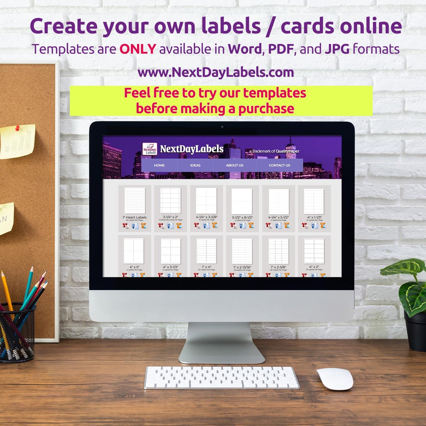 NextDayLabels - 1 Inch Round Labels - Round Sticker Labels for Printer - Matte White Blank Laser/Inkjet Printer Labels - Circle Stickers Printable Labels (100 Sheets, 63 Per Sheet, 6300 Labels)