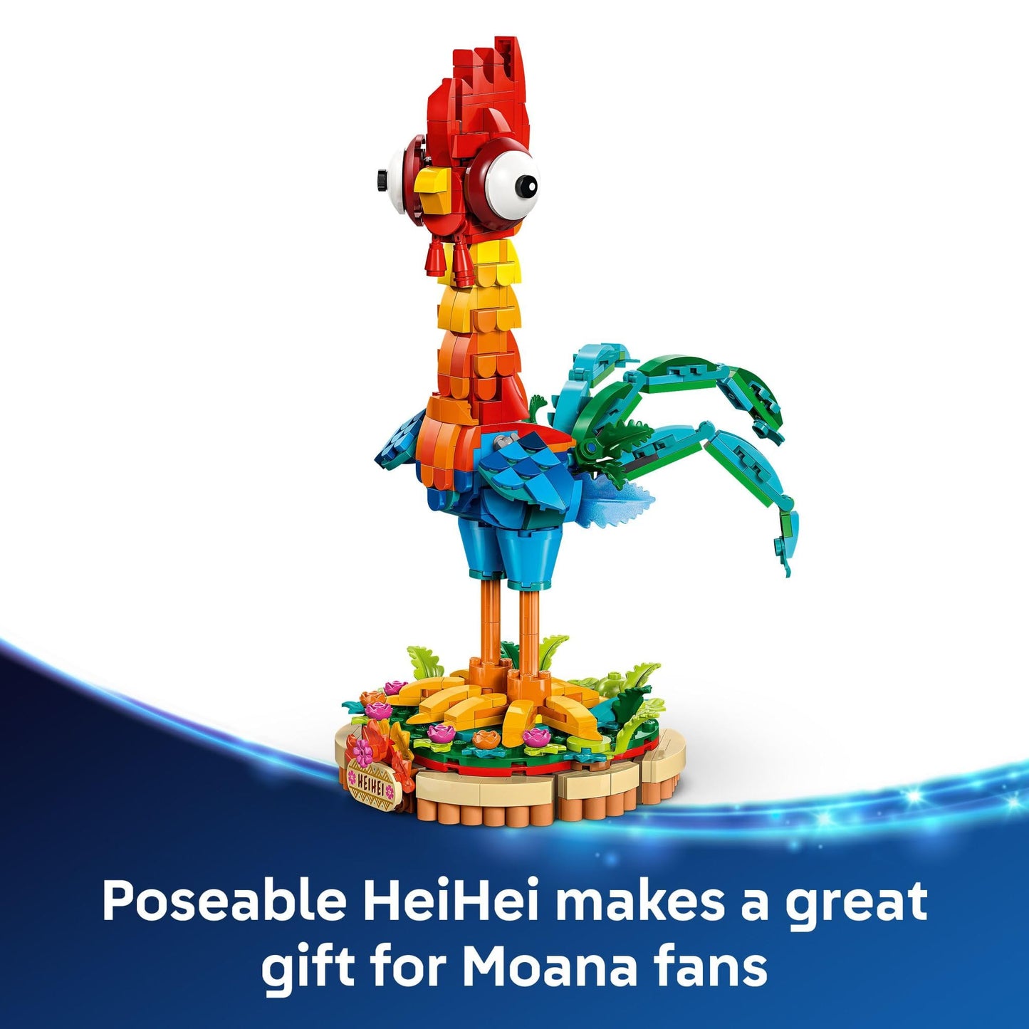LEGO Disney Moana 2 Heihei - Building Toy for Kids, Girls & Boys, Ages 9+ - Moana & Disney Toy for Fans - Gift Idea for Birthday - 43272