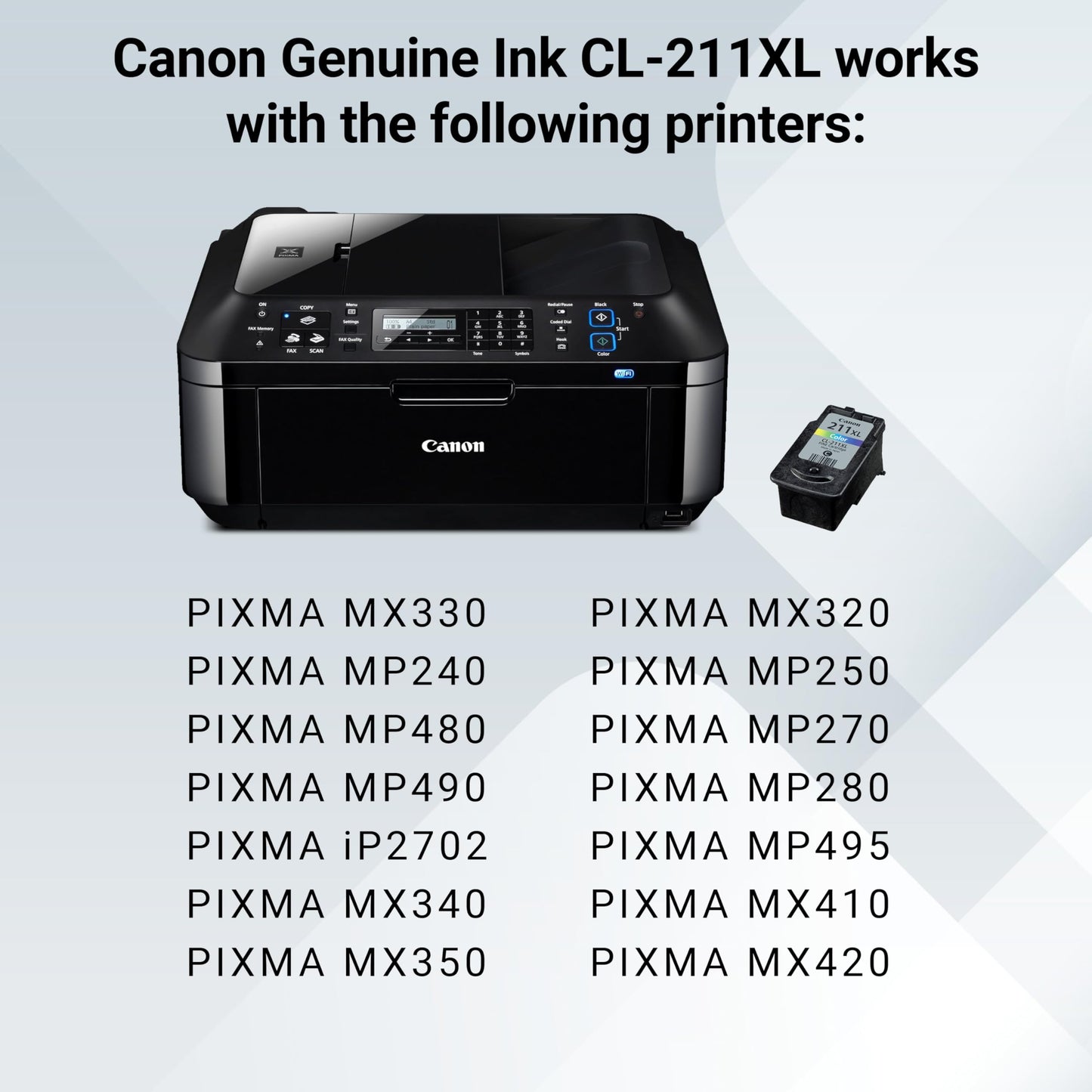 Canon Genuine Canon CL-211XL HIGH Yield Ink Cartridge, Tri-Colour