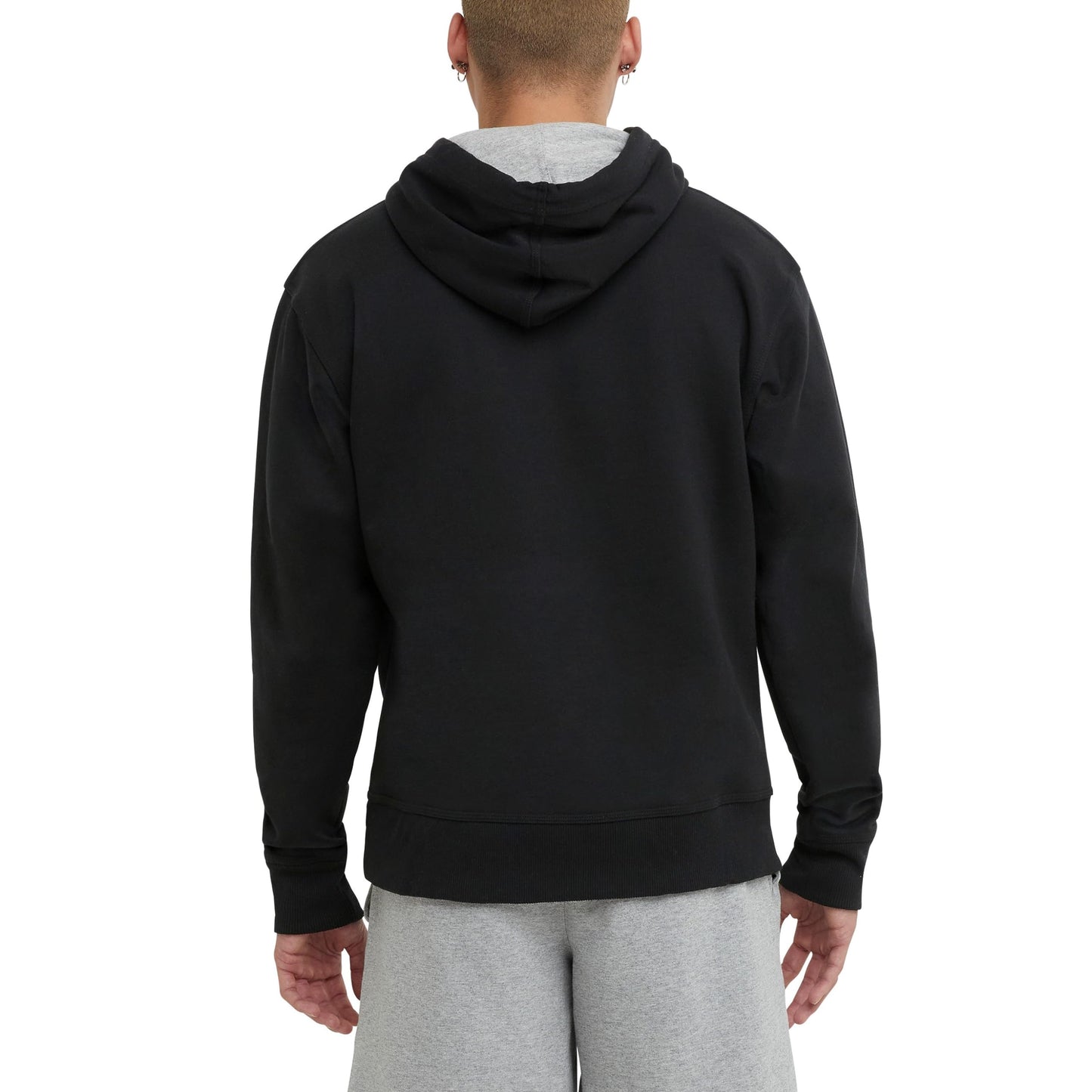 Champion Men's Powerblend Pullover Hoodie, Black, Small