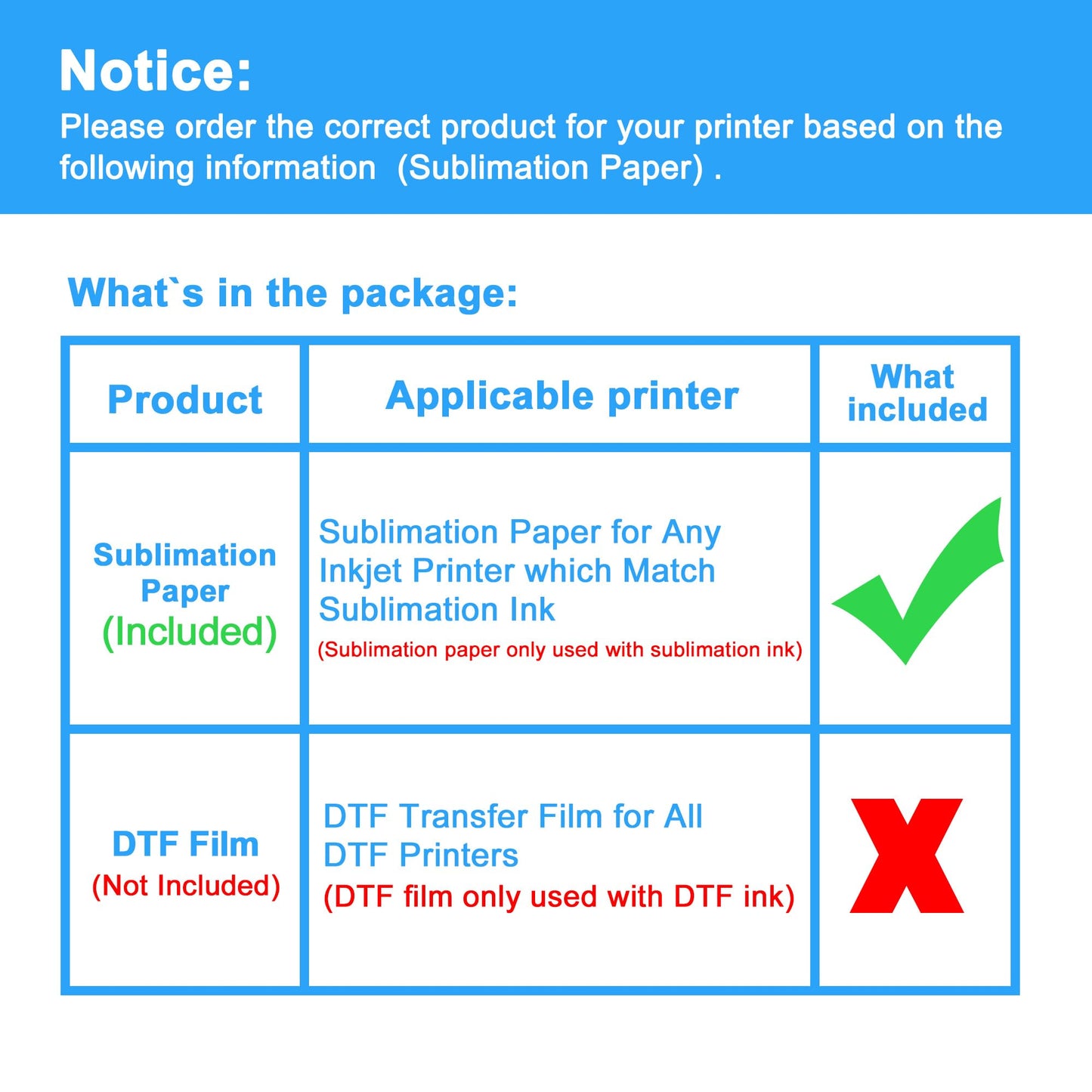 LCL Sublimation Paper Heat Transfer 150Sheets 13 x 19 Inches Super Size Compatible with Inkjet Printer 120gsm