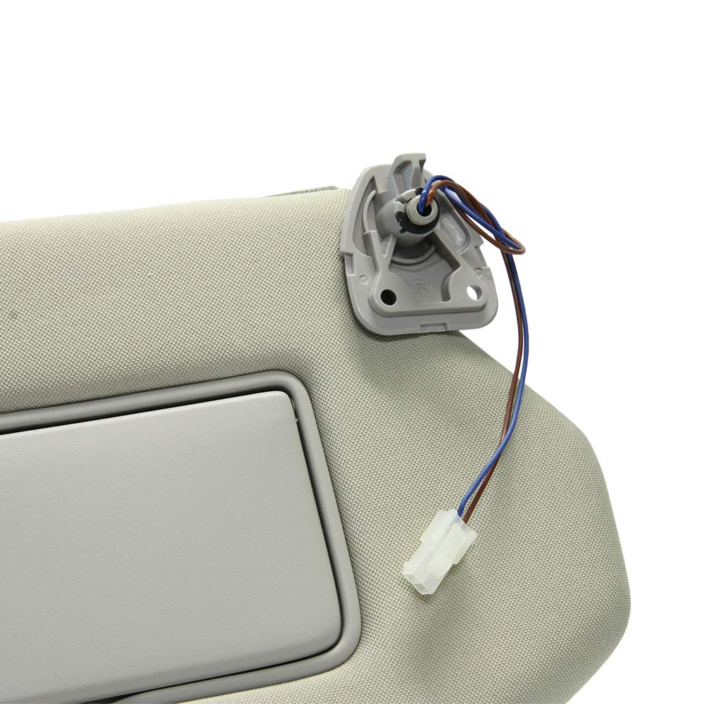 Right Passenger Side Sun Visor Replacement for 2013 2014 2015 2016 2017 2018 Nissan Pathfinder and 2014-2017 Infiniti QX60 (Beige)