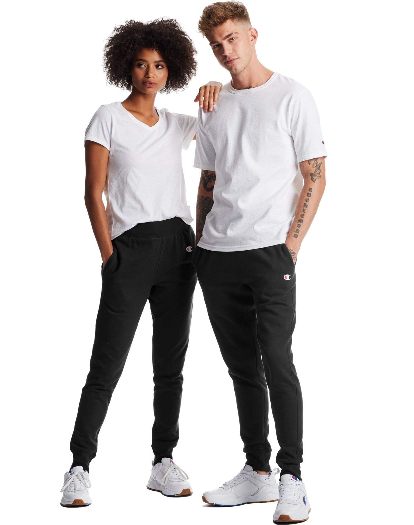 Champion Men's Reverse Weave Sweatpants, Men’s Lounge Pants, Men’s Joggers, 30.5" Inseam, Black-y06146, Medium