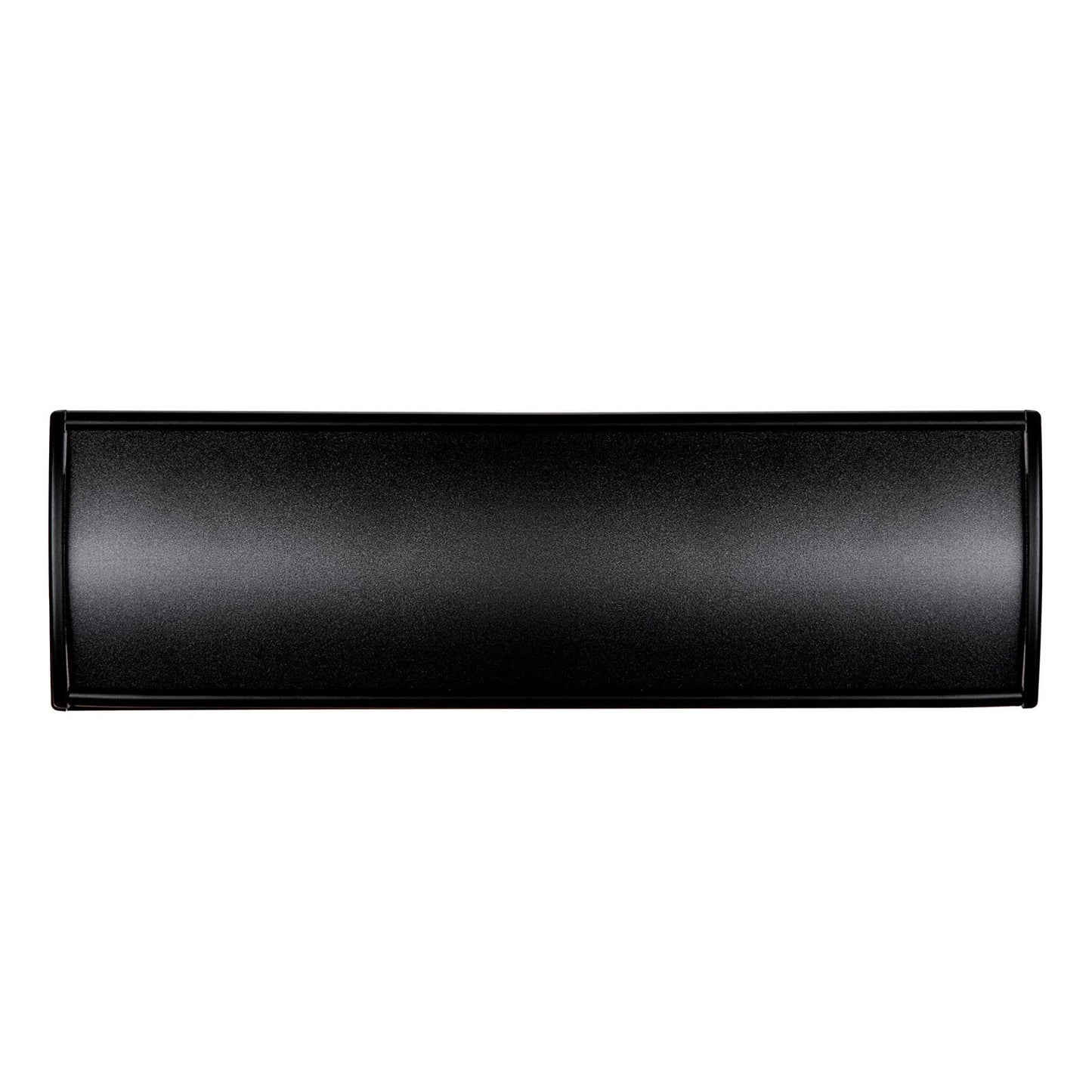Set of 5 - Nameplate Holder for Wall Mount, 2.36'' x 10'' Curved Office Business Door Sign Holder-Black