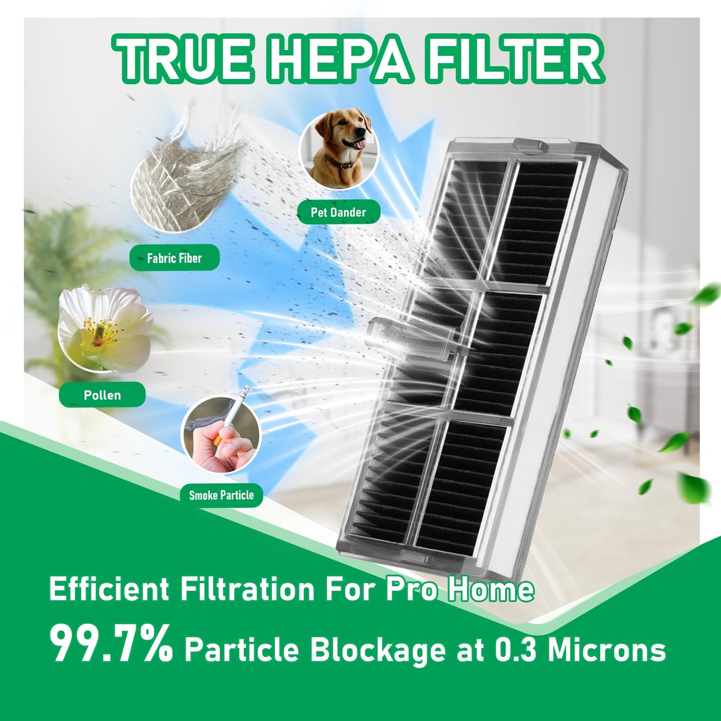 Klypticfit 25Pcs Replacement Accessories Kits Compatible with Dreame X40 Ultra / L40 Ultra / X40 Master / L40 Gen2 for P10 Pro Ultra - 1 Main Brush, 4 Filters, 6 Mop Pads, 8 Dust Bags, 6 Side Brush