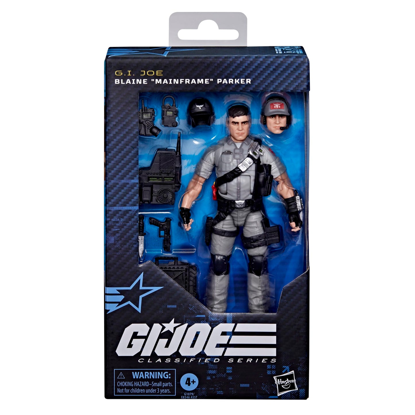G.I. Joe Classified Series #178, Blaine “Mainframe” Parker, Collectible 6 Inch Action Figure with 9 Accessories