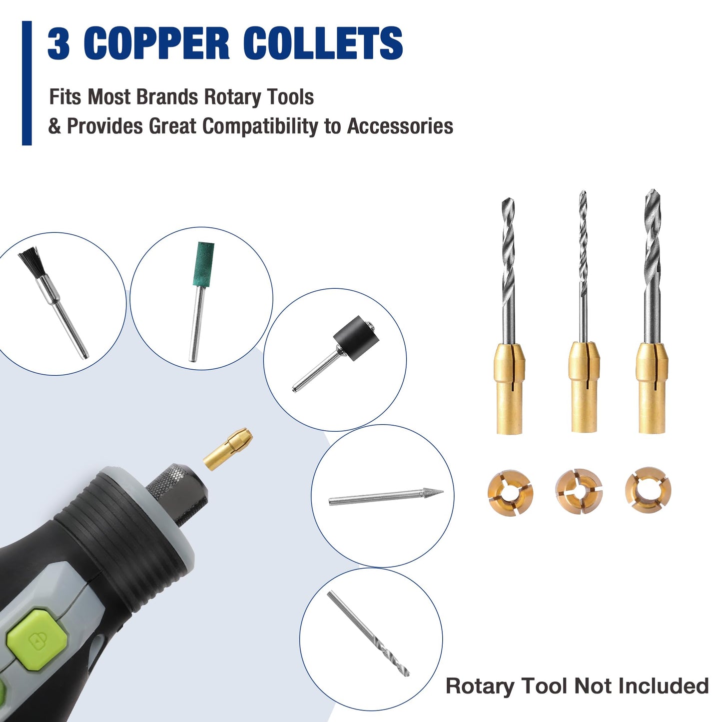 WORKPRO 476PCS Rotary Tool Accessories Kit, Rotary Tool Bits for Easy Cutting, Sanding, Grinding, Carving, Polishing, Drilling and Engraving, Fits Milwaukee & Dremel & Cordless Rotary Tool, Etc.