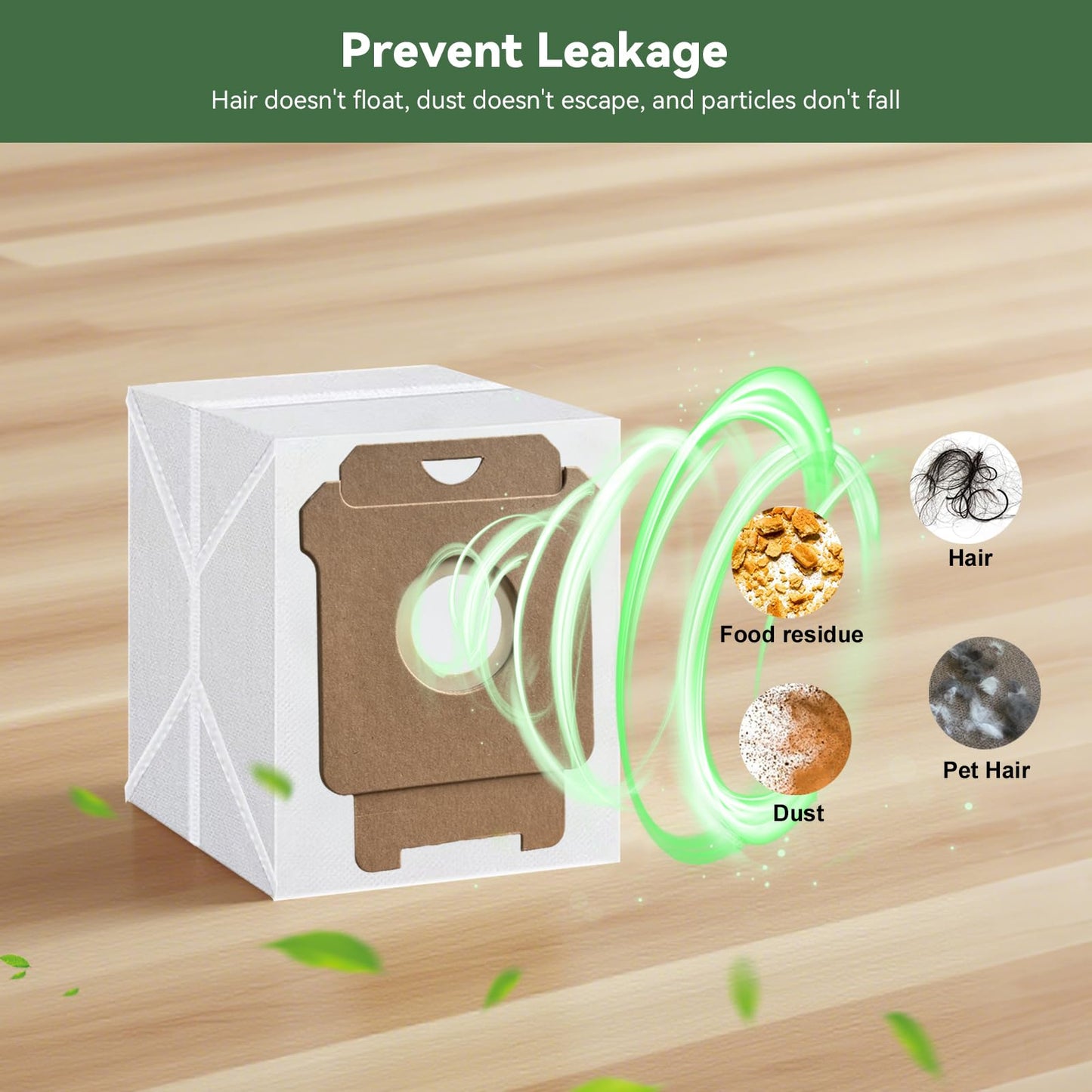 WAIKAS 18 Pack Vacuum Bags for iRobot Roomba 104 105 405 504 505 705 Combo 10 Max, i7+ i3+ i4+ i5+ i6+ i8+ j5+ j6+ j7+ j8+ j9+ s9+, i s j Series, for Roomba All Clean Base Automatic Dirt Disposal Bags