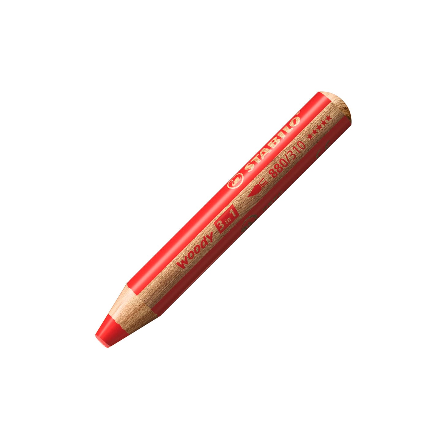 STABILO Multi-Talented Pencil woody 3 in 1 - Pack of 10 - Assorted Colors with Sharpener