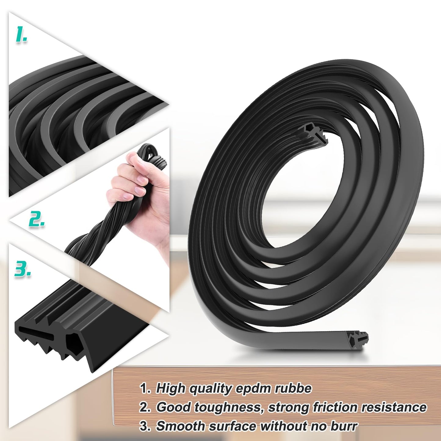 Upgraded 3920DD3005A Dishwasher Door Gasket Seal Replacement Compatible with LG, Ken-more Models (LDF, LDS, LDT Series) Replace Dishwasher Door Seal Parts 3920DD3005H, AP4437203, PS3522654