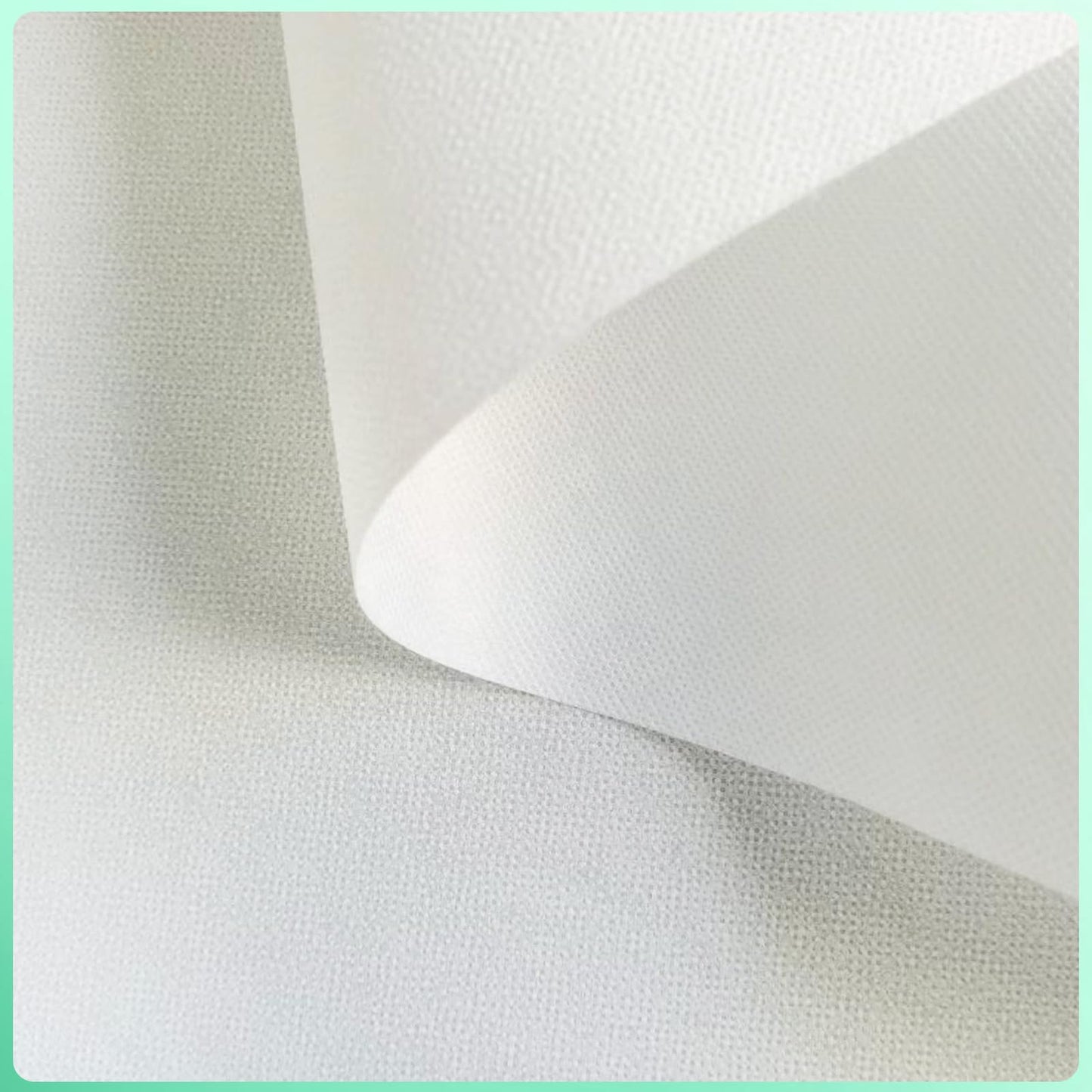 JIMILIFE Heavy Weight Fusible Interfacing for Sewing 15.7inch x 30yard Iron-on Non-Woven Fusible Interfacing White Polyester Single-Sided Interfacing Fabric for Sewing Crafting Projects