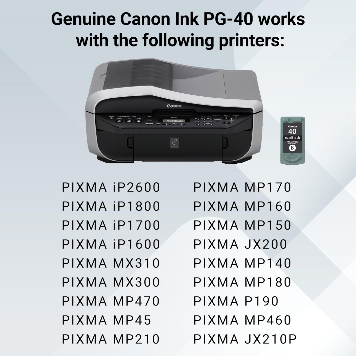 Cartridge Printer Canon PG40 Black