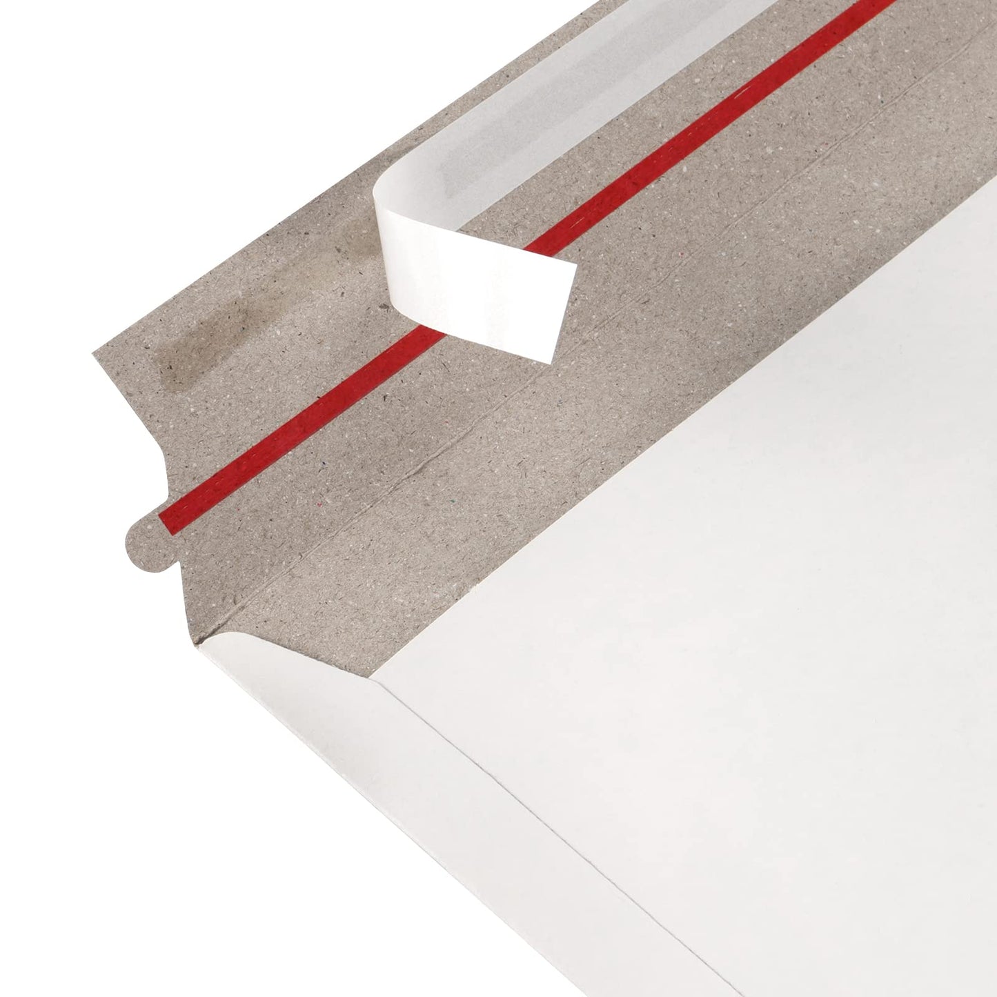 SINJEUN 100 Pack 9X 12.8 Inch Stay Flat Mailers, 250 GSM Self Seal White Cardboard Envelopes, Stay Flat Envelopes for Files, Photos, Pictures, Papers