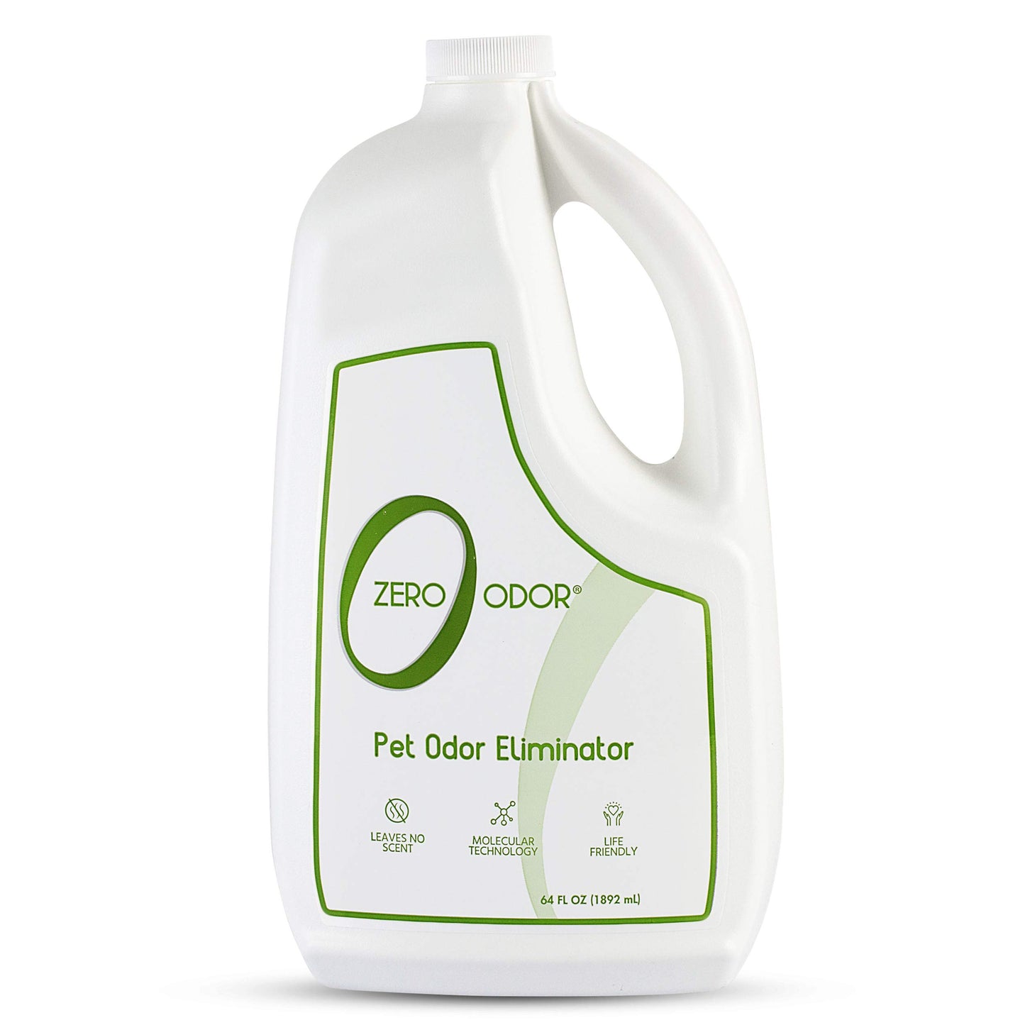 Zero Odor - Pet Odor Eliminator - Air & Surface Odors – Patented Molecular Technology Best For Carpet, Furniture, Pet Bed - Smell Great Again, 64oz Refill