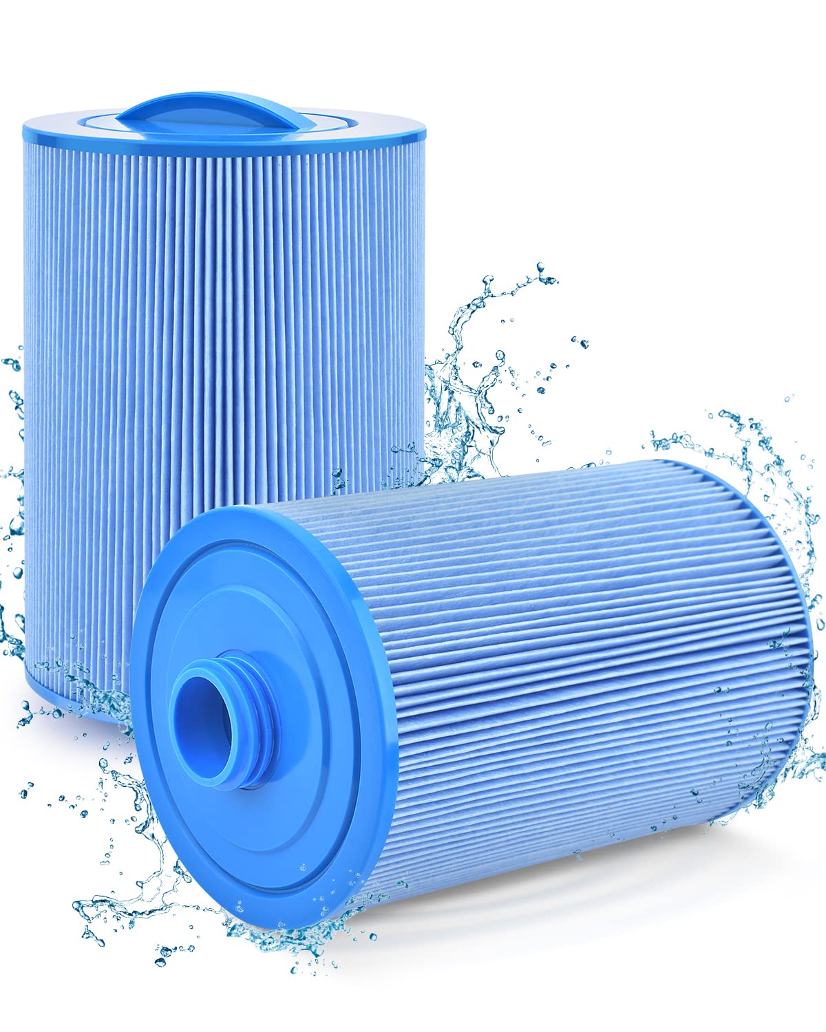 Spa Filter Replacement for Unicel 6CH-940, 2 Pack Spa Hot Tub Filter Compatible with Pleatco PWW50P3(NOT PWW50P4), Filbur FC-0359, Waterways 817-0050, 1 1/2" SAE Thread Screw in Filter