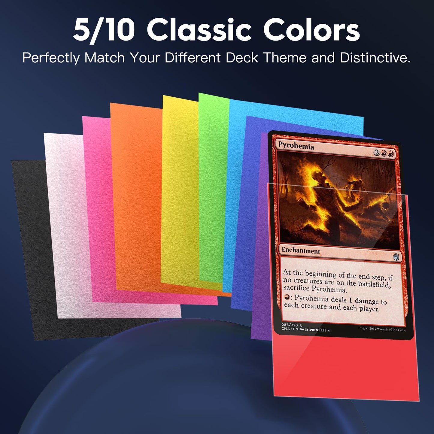 1000ct Trading Card Sleeves Perfect Fit MTG Matte Sleeve, Soft Sports Card Protector for Photocard, Standard TCG Cards Sleeves Fit for MTG 66 * 91 mm