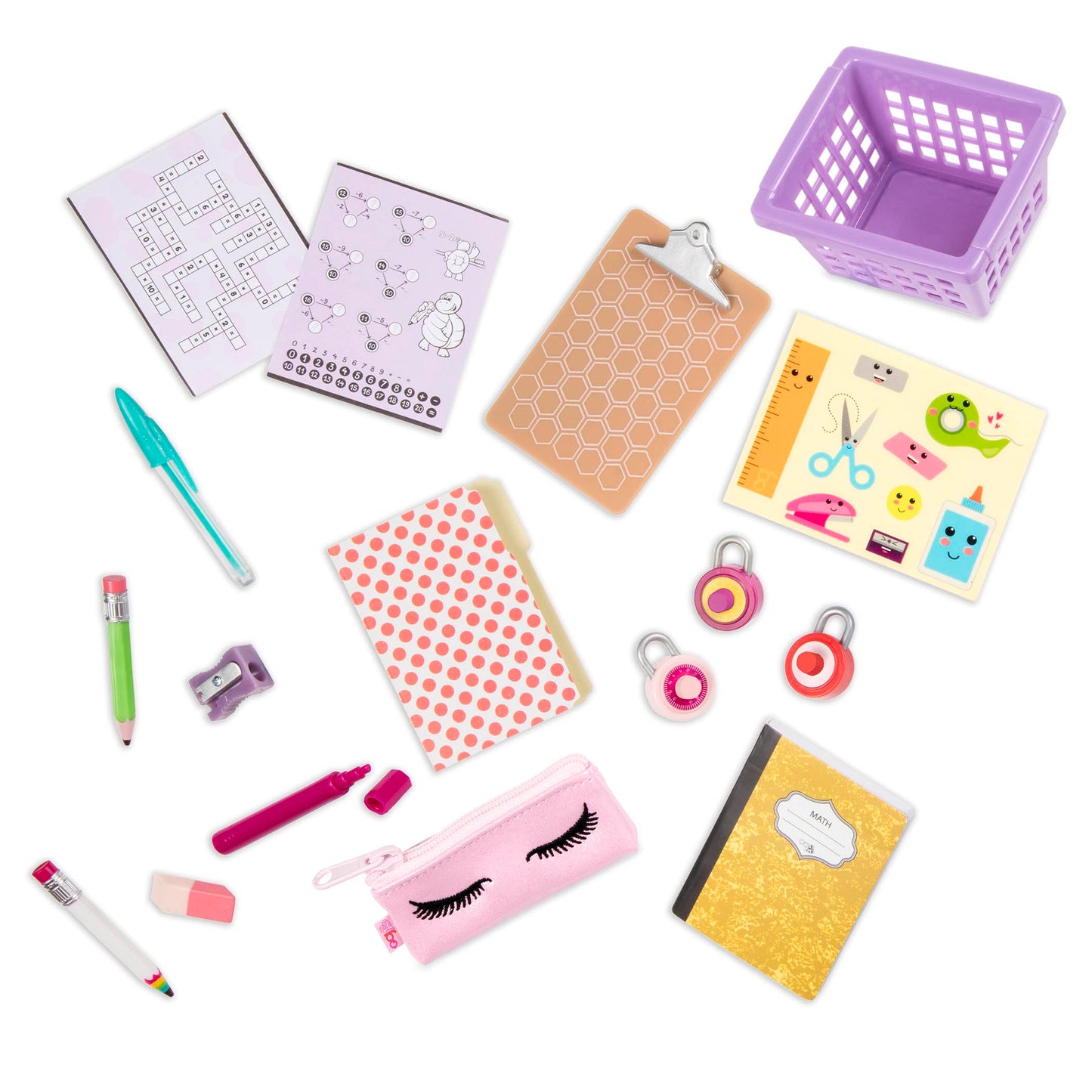 Our Generation – 18-inch Doll Accessories – School Locker – Classroom Supplies – Pretend Play – Kids Ages 3 And Up – Classroom Cool Locker Set