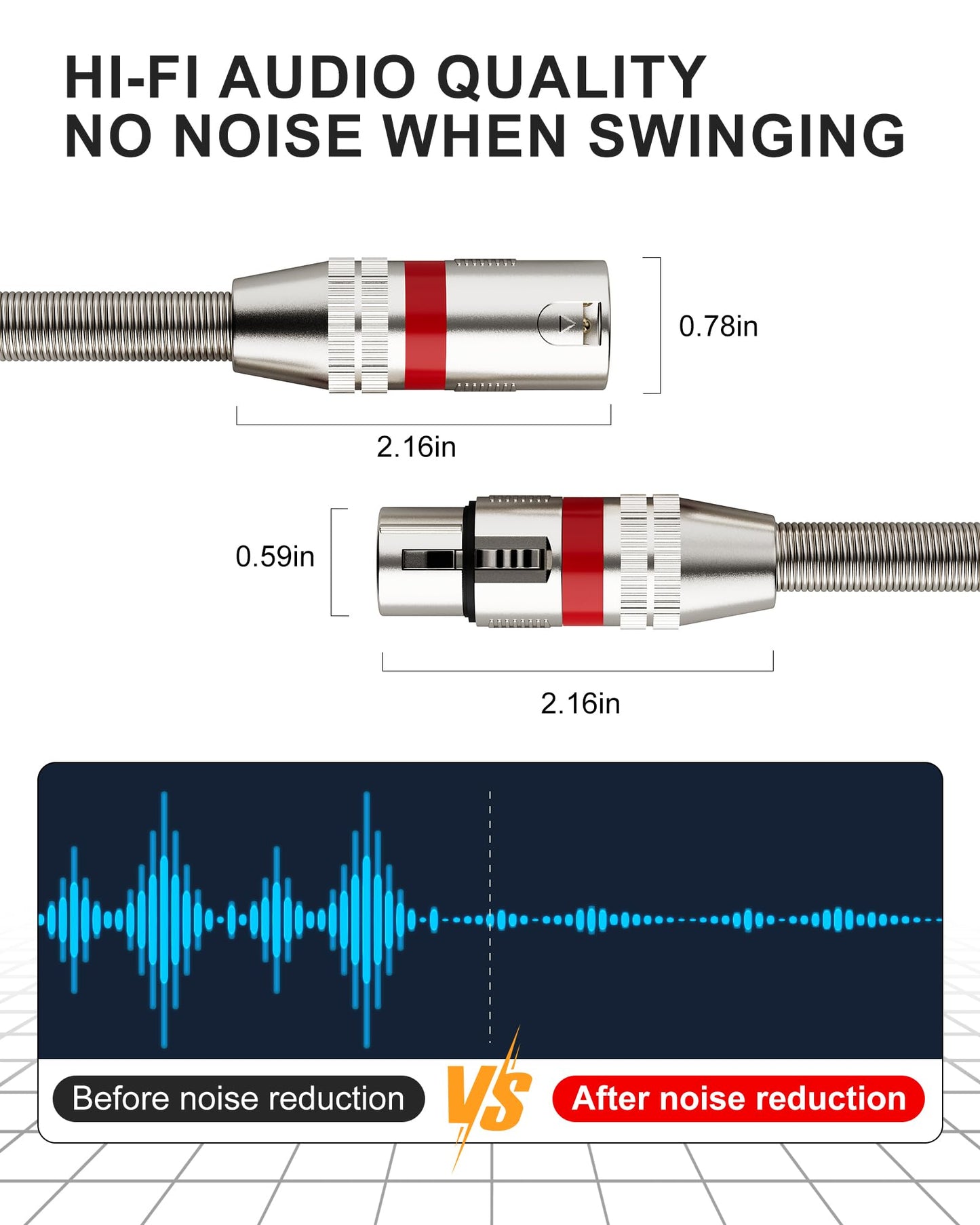 Foboiu XLR Cables 25 Feet 25 Pack XLR Microphone Cable