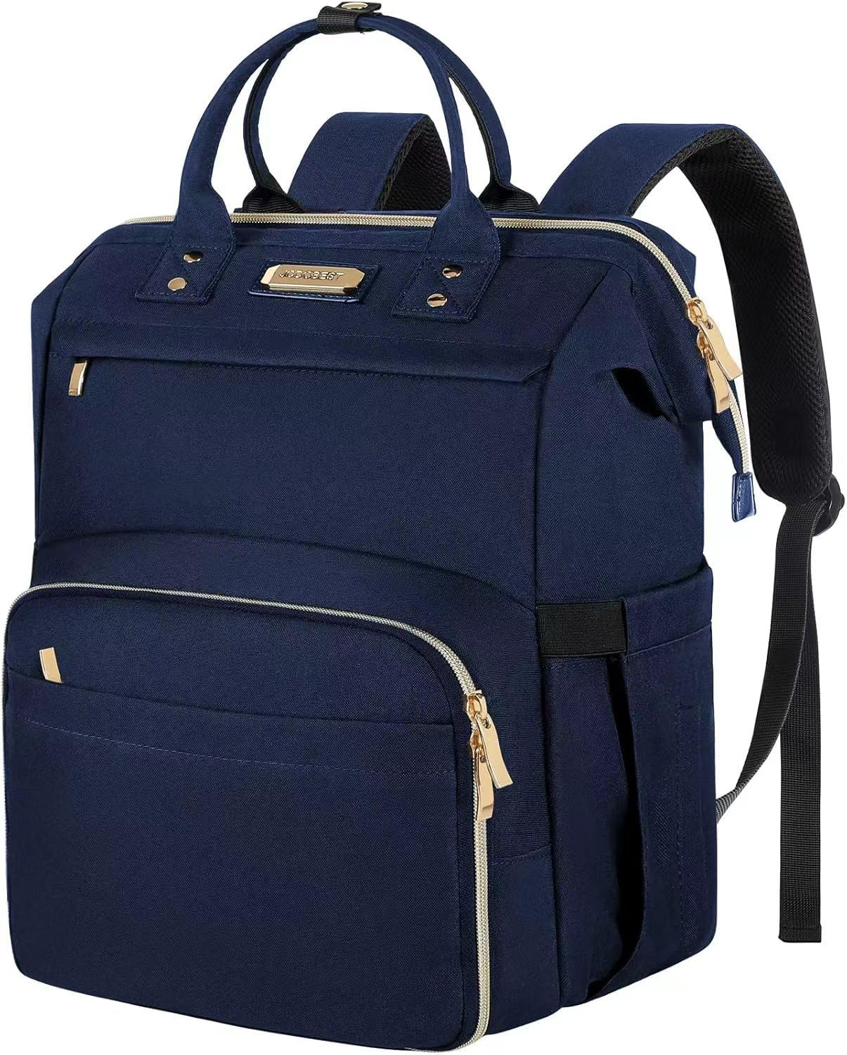 JCDOBEST Lunch Bag Backpack, Insulated Cooler Backpack Lunch Box Laptop Backpack for Women Men Fits 15.6 Inch Laptop Blue