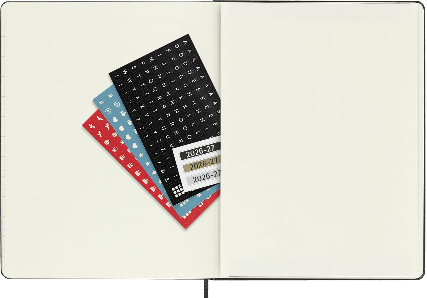 Moleskine Classic 18 Month 2026-2027 Weekly Planner, Hard Cover, XL (7.5" x 10"), Black, 208 pages