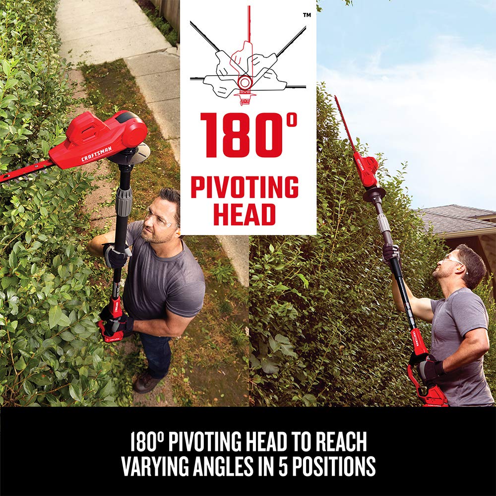 CRAFTSMAN® V20* 18 in. Cordless Pole Hedge Trimmer, 2.0Ah (CMCPHT818D1)