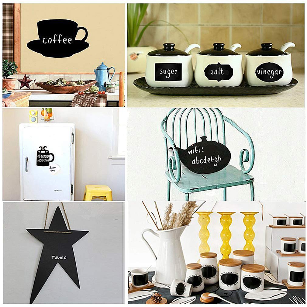 Oxdigi Extra Large Chalkboard Paper 60x500cm Peel & Stick, Removable Blackboard Wall Decal for Kids Room, Easy Self Adhesive, Thick 0.3mm CPP Material